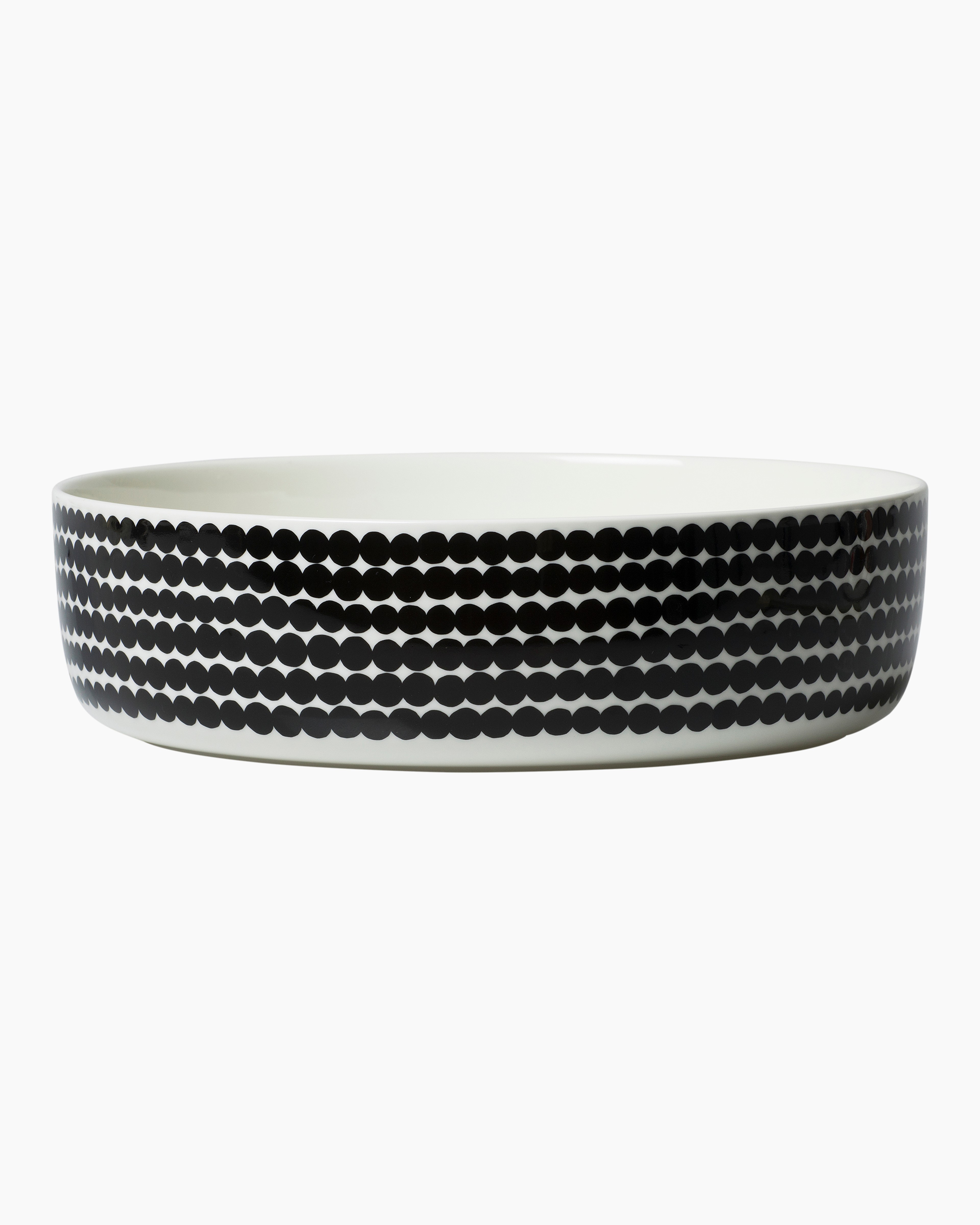 Oiva / Räsymatto, Serving dish 3 l, white,black,
