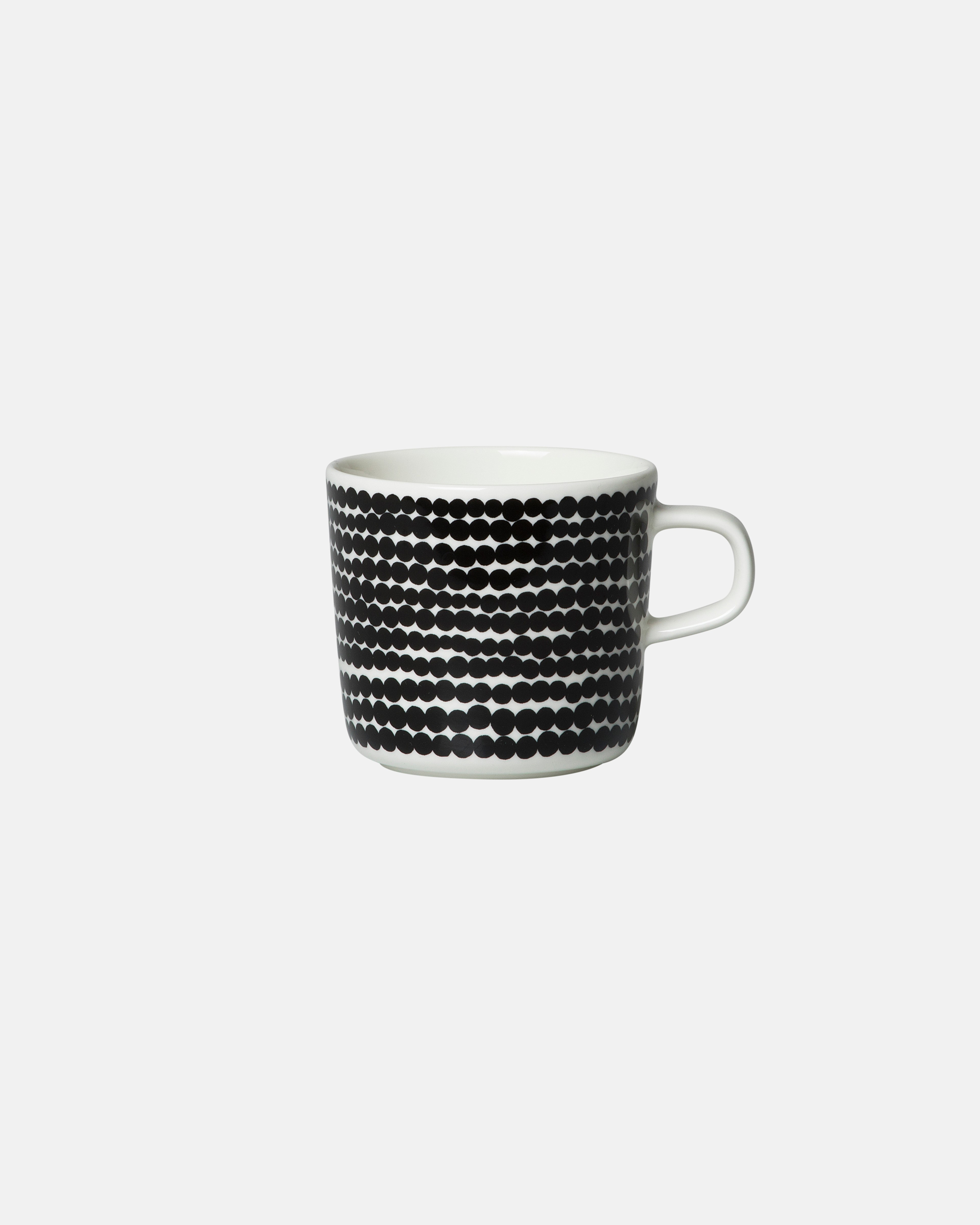Oiva / Siirtolapuutarha, Coffee cup 2 dl, white,black,