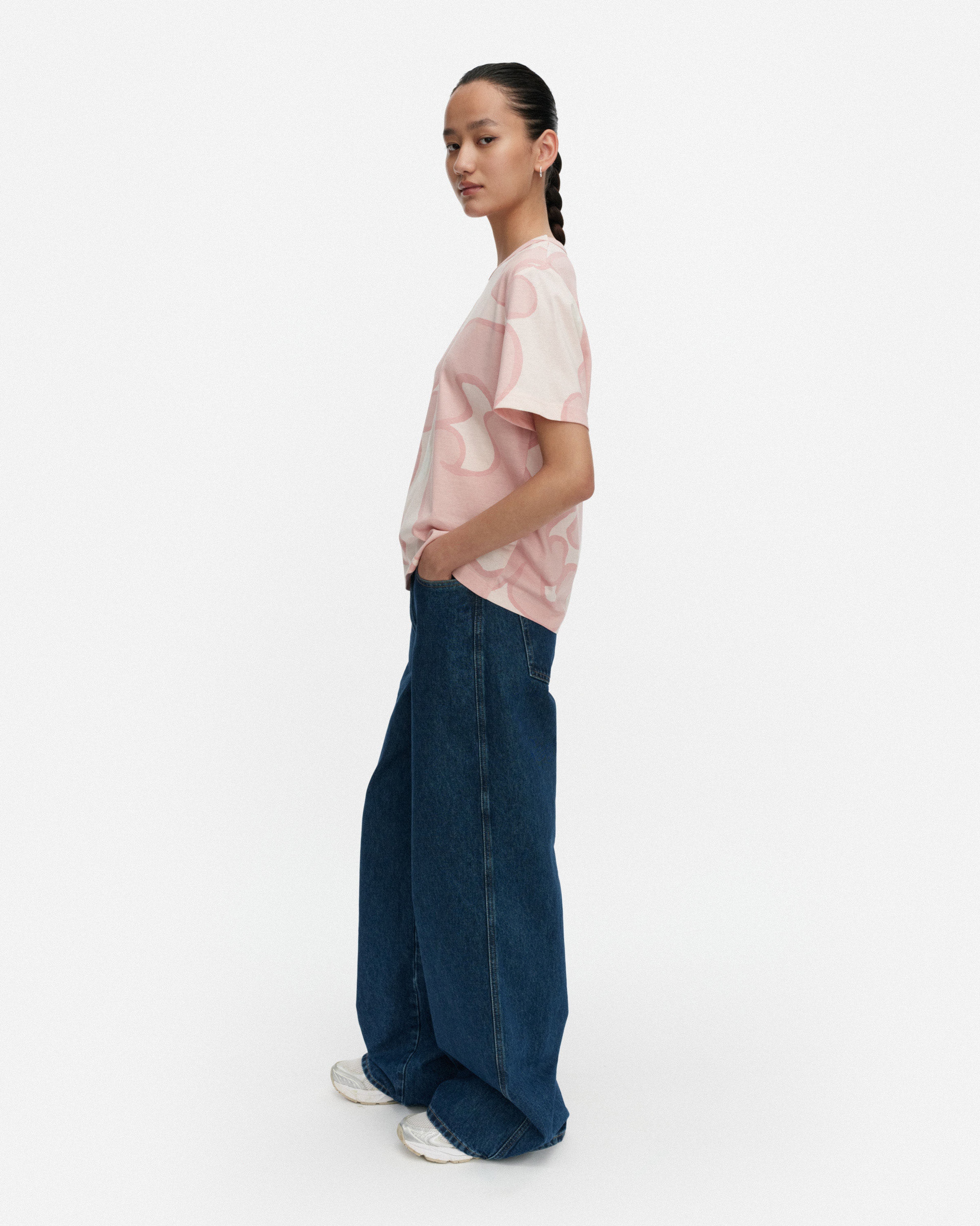 Erna Keidas, Kioski t-shirt, light pink, off white,