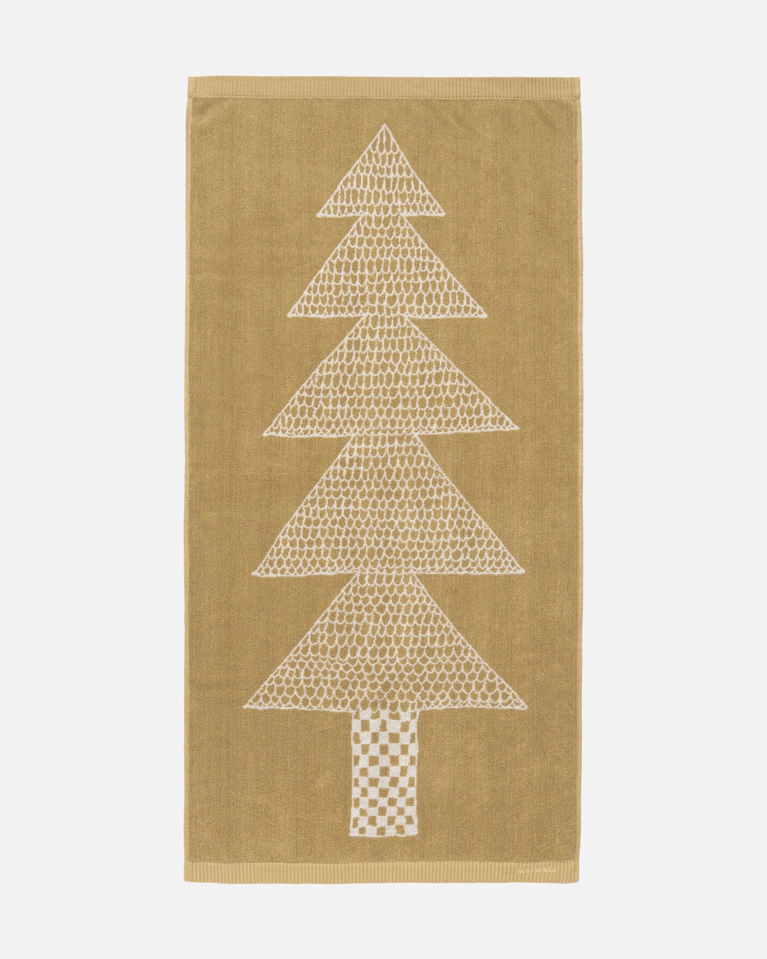 Kuusikossa, Bath towel 70x140 cm, gold beige, beige,