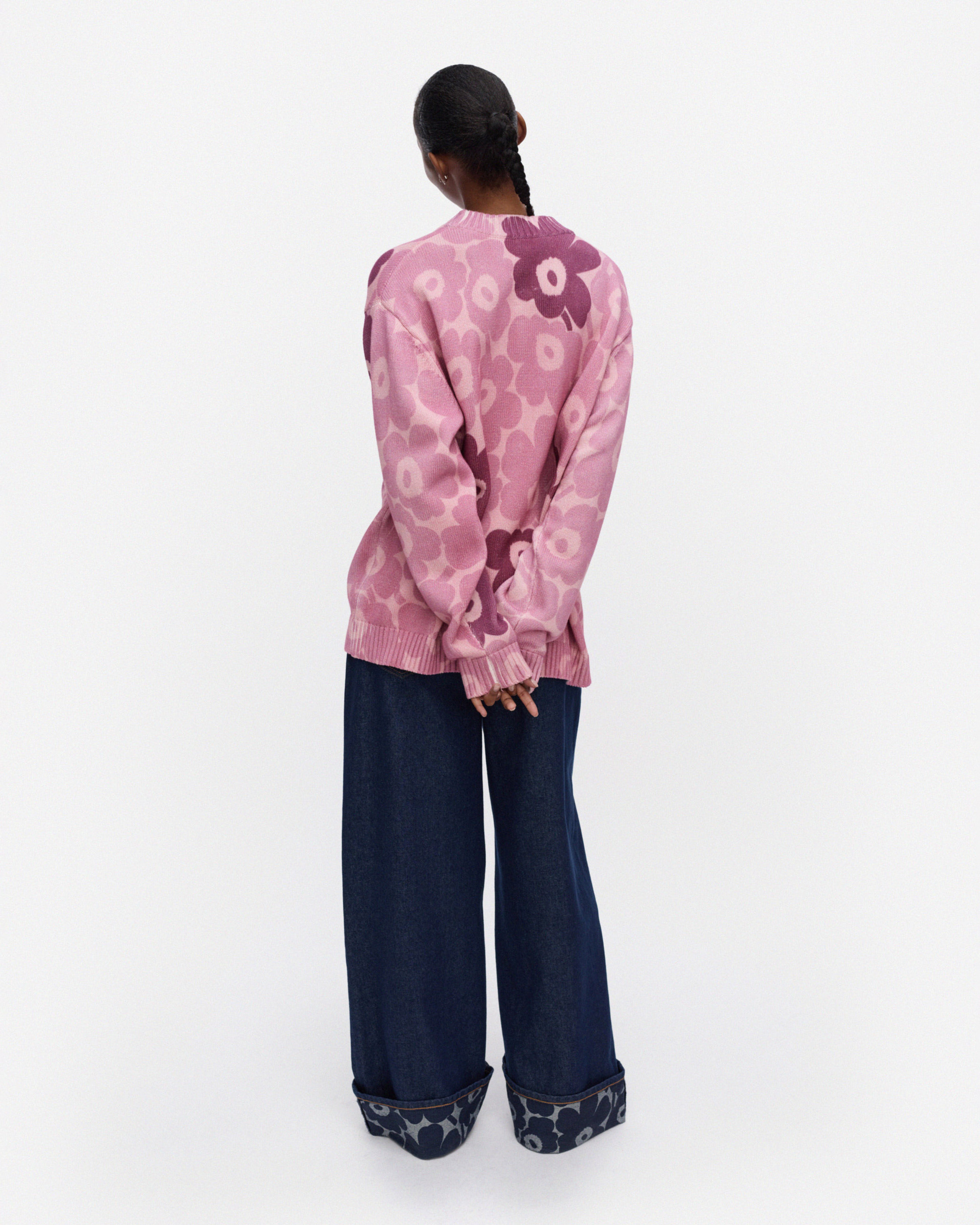 Puuteri Unikko, Pull Kioski en maille, rose clair, rose, rose foncé,
