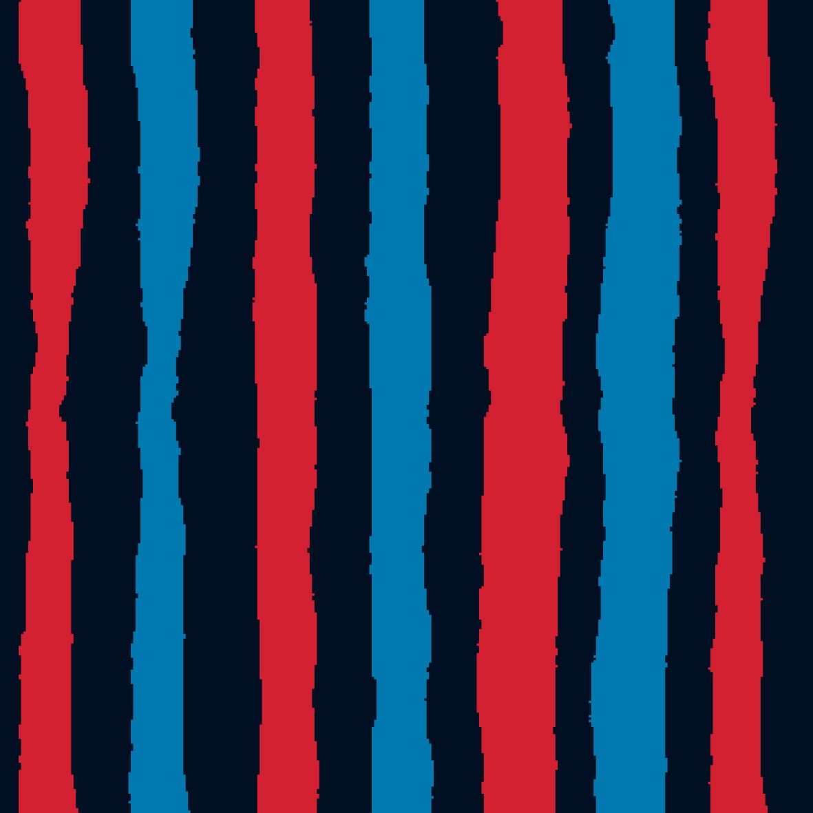 red, blue