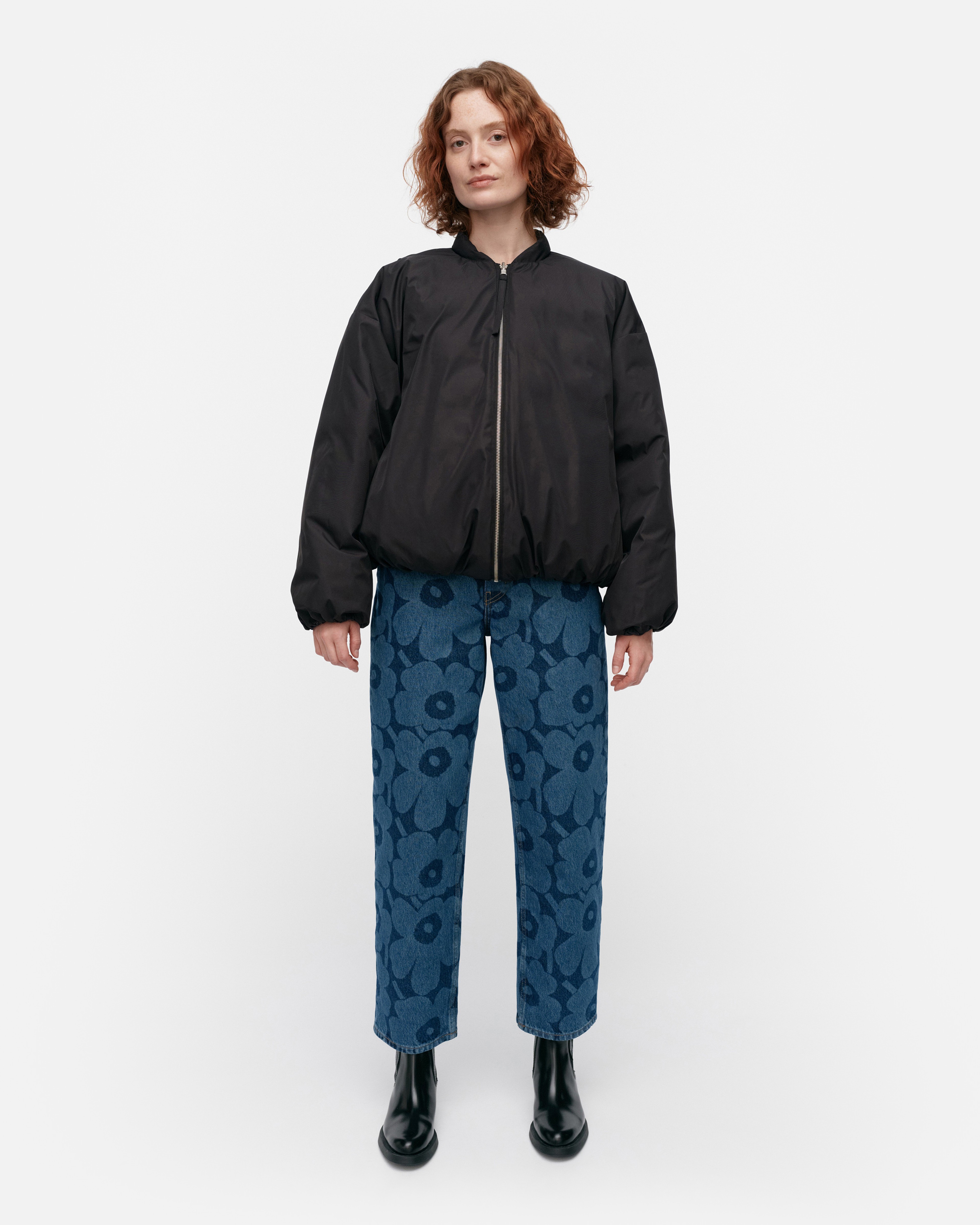 Holkki Unikko, Kevyttoppatakki, tummanharmaa, musta,