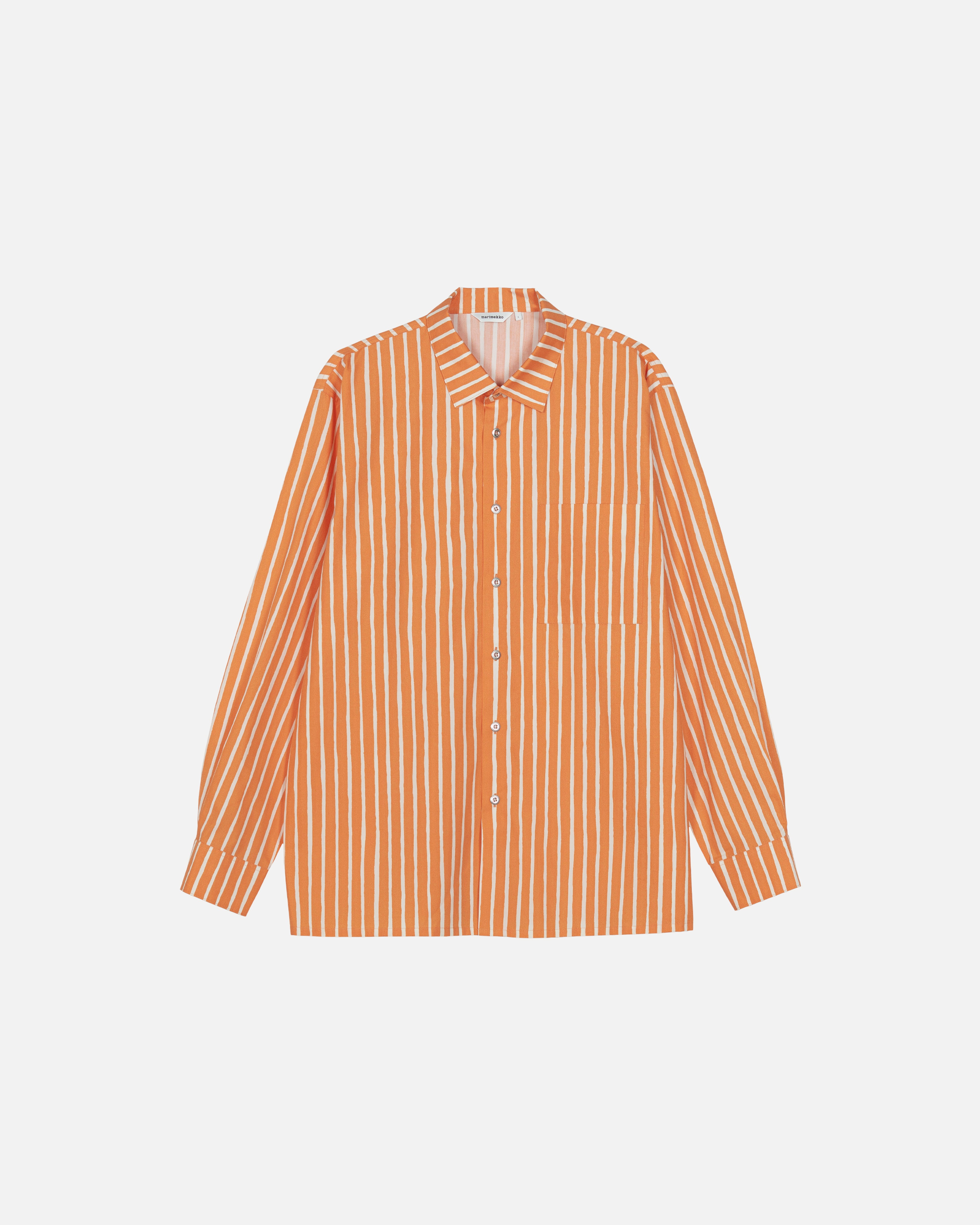 Jokapoika, Kioski cotton shirt, off white, orange,