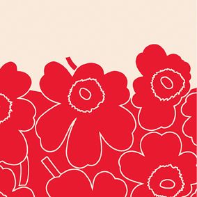 red, off white