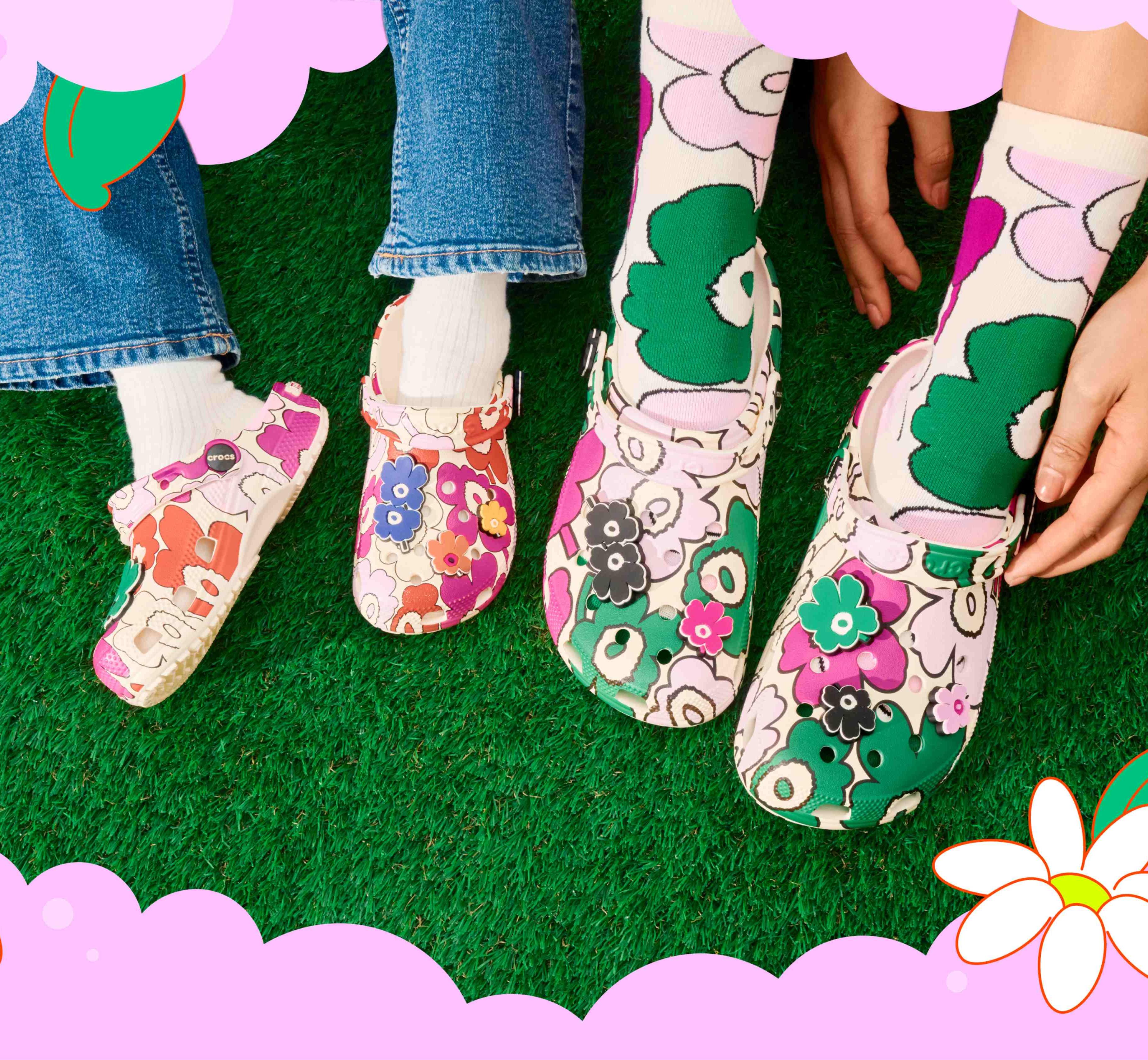 Marimekko-Crocs für Kinder und Erwachsene