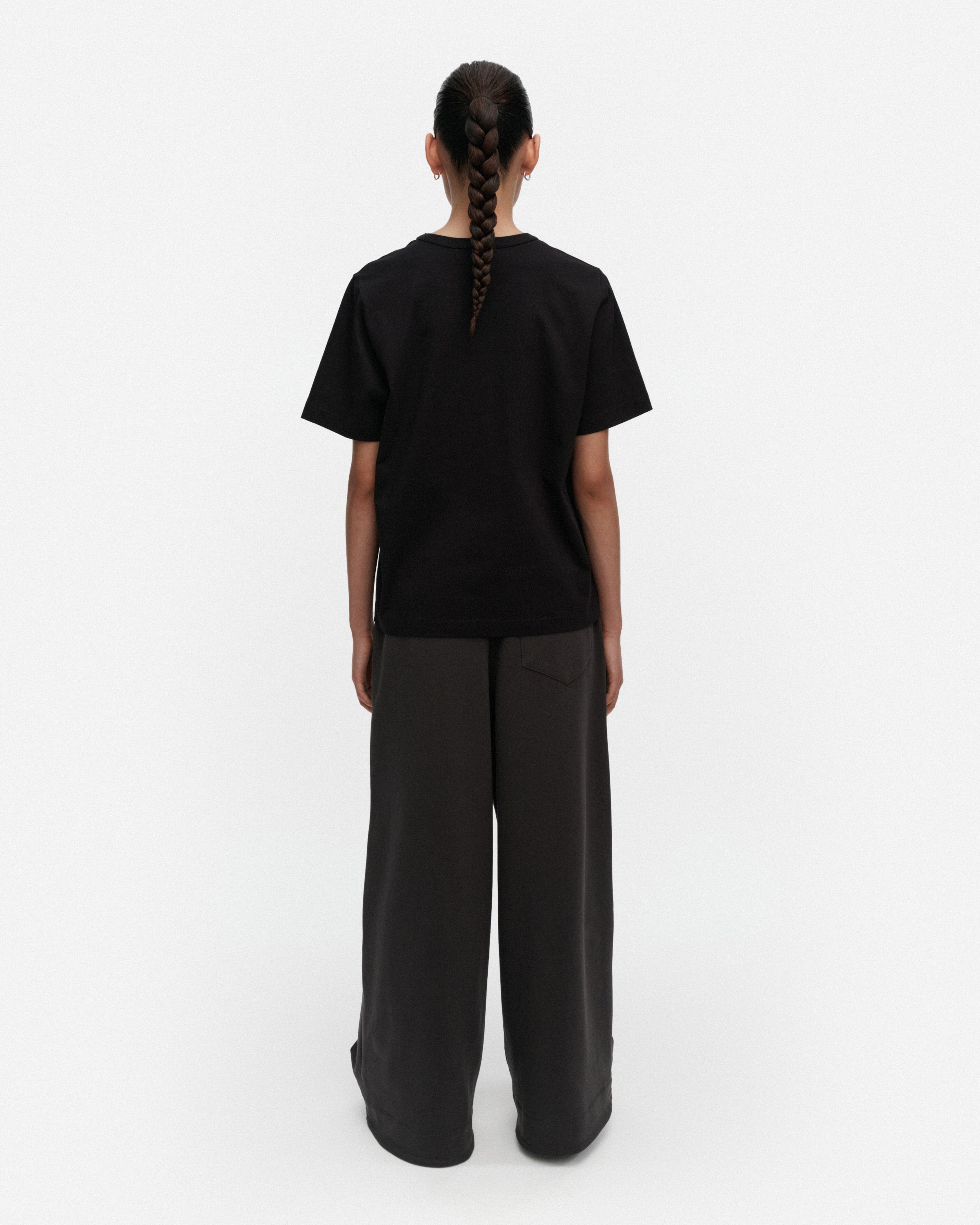 Erna Logo Placement, Kioski t-shirt, black, black,