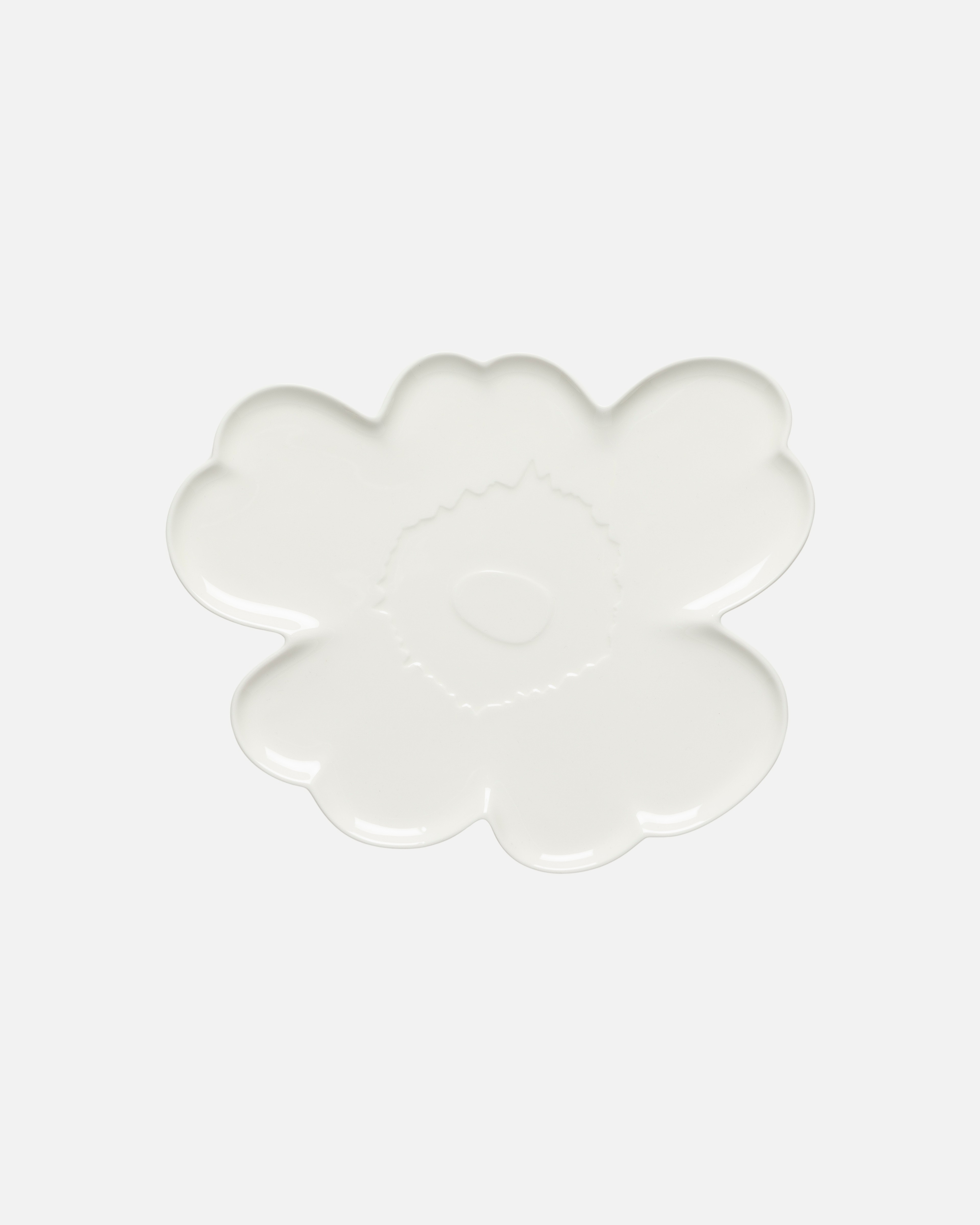 Unikko, Serving plate, white,