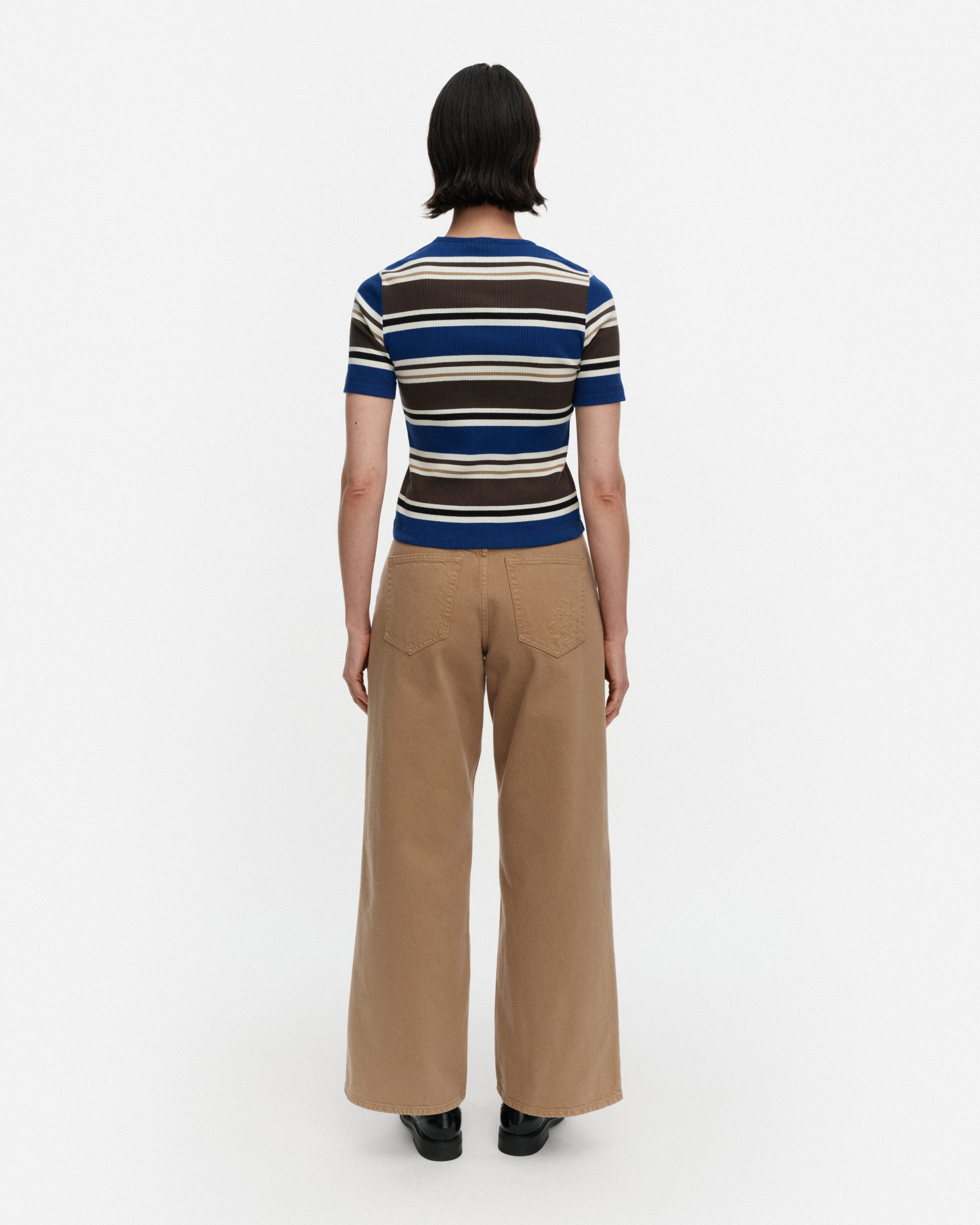 Spurtti Helvi, Shirt, blue, brown, black, white,