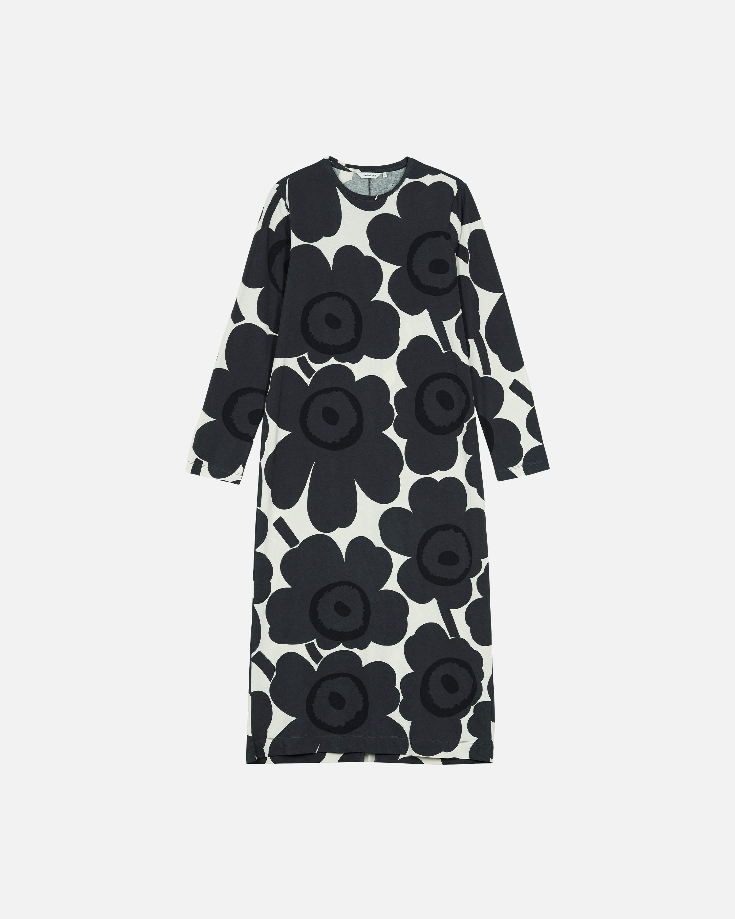 Luonti Unikko Dress off-white, dark grey, black | Marimekko