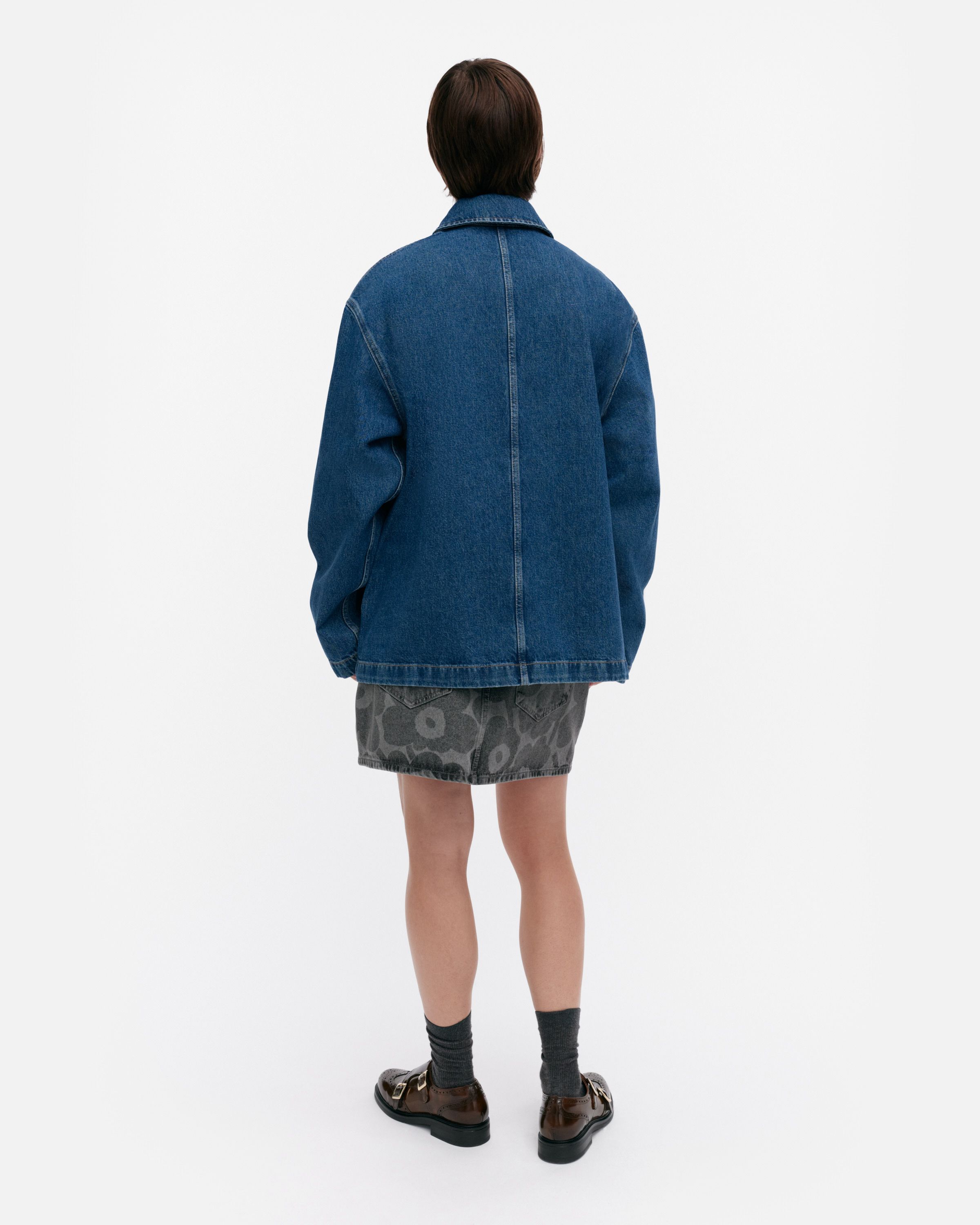 Maridenim Poweri Unikko Denim jacket | Marimekko