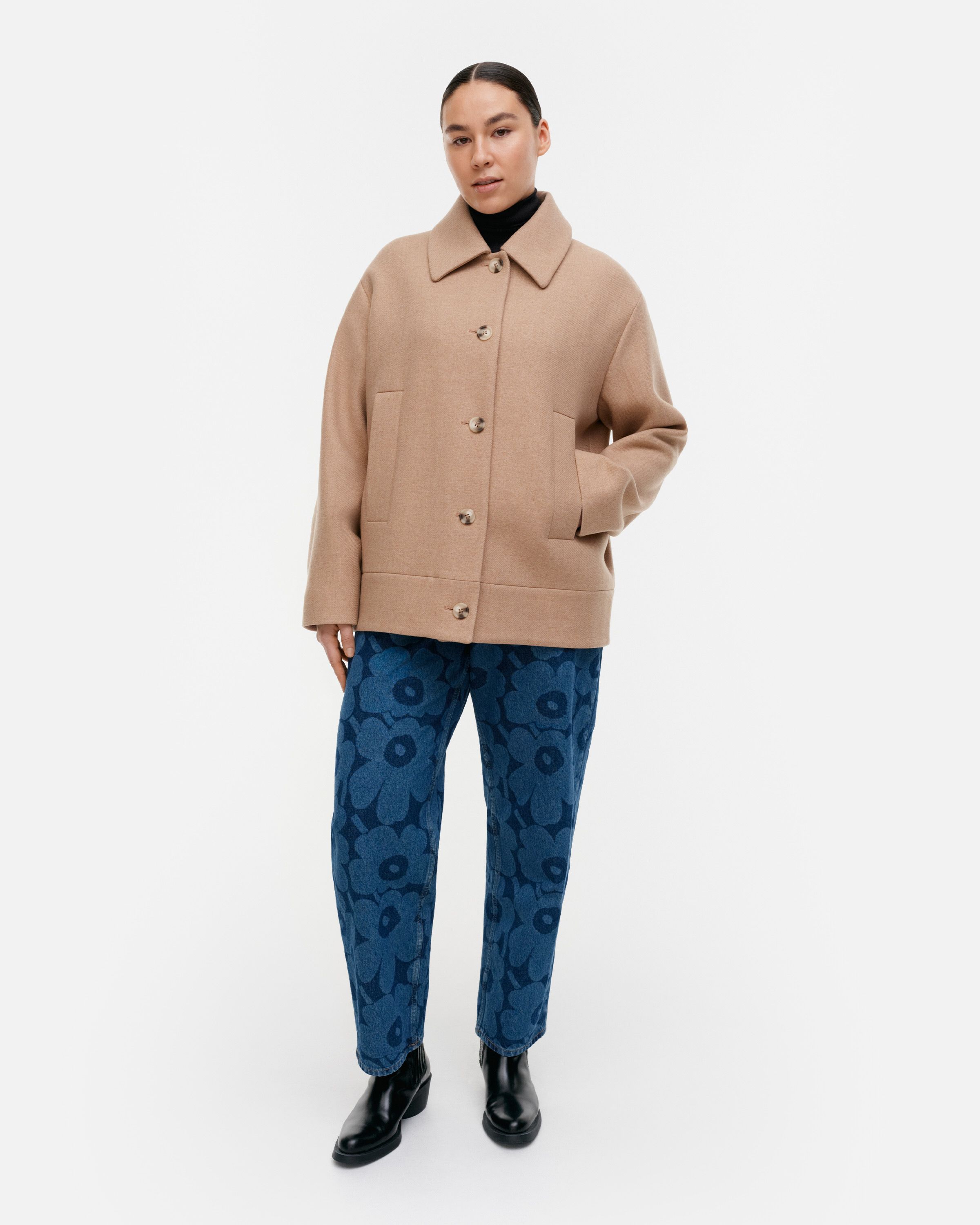 marimekko マリメッコ/ Askelma Solid ウールコート Askelma Solid Wool coat | Marimekko