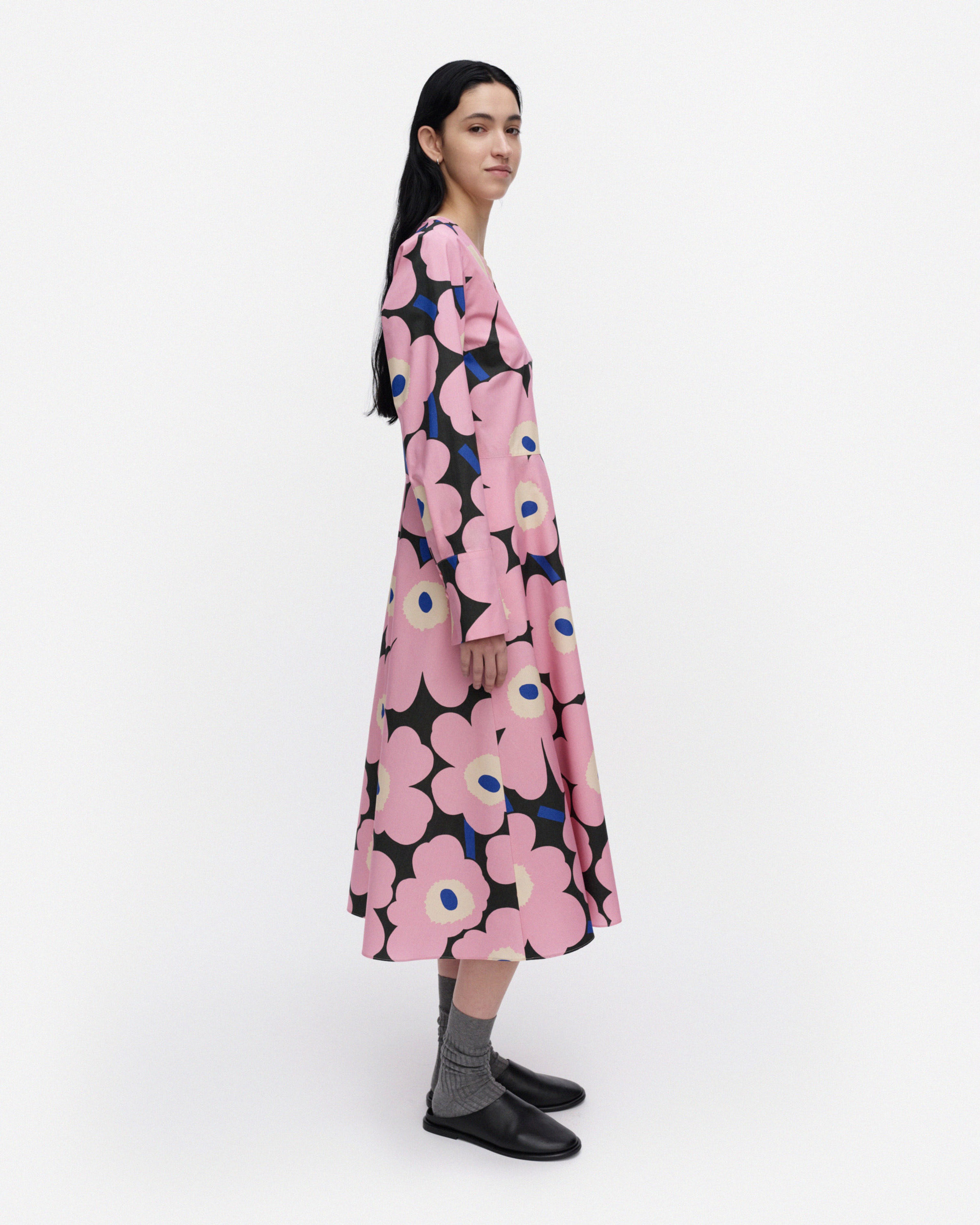 Rohinna Unikko, Dress, 365-pink, green, blue,