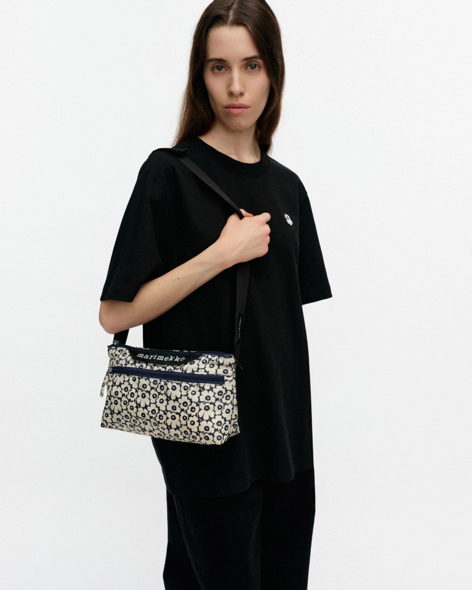 Neat Crossbody Unikko S, Shoulder bag, dark navy, off white,