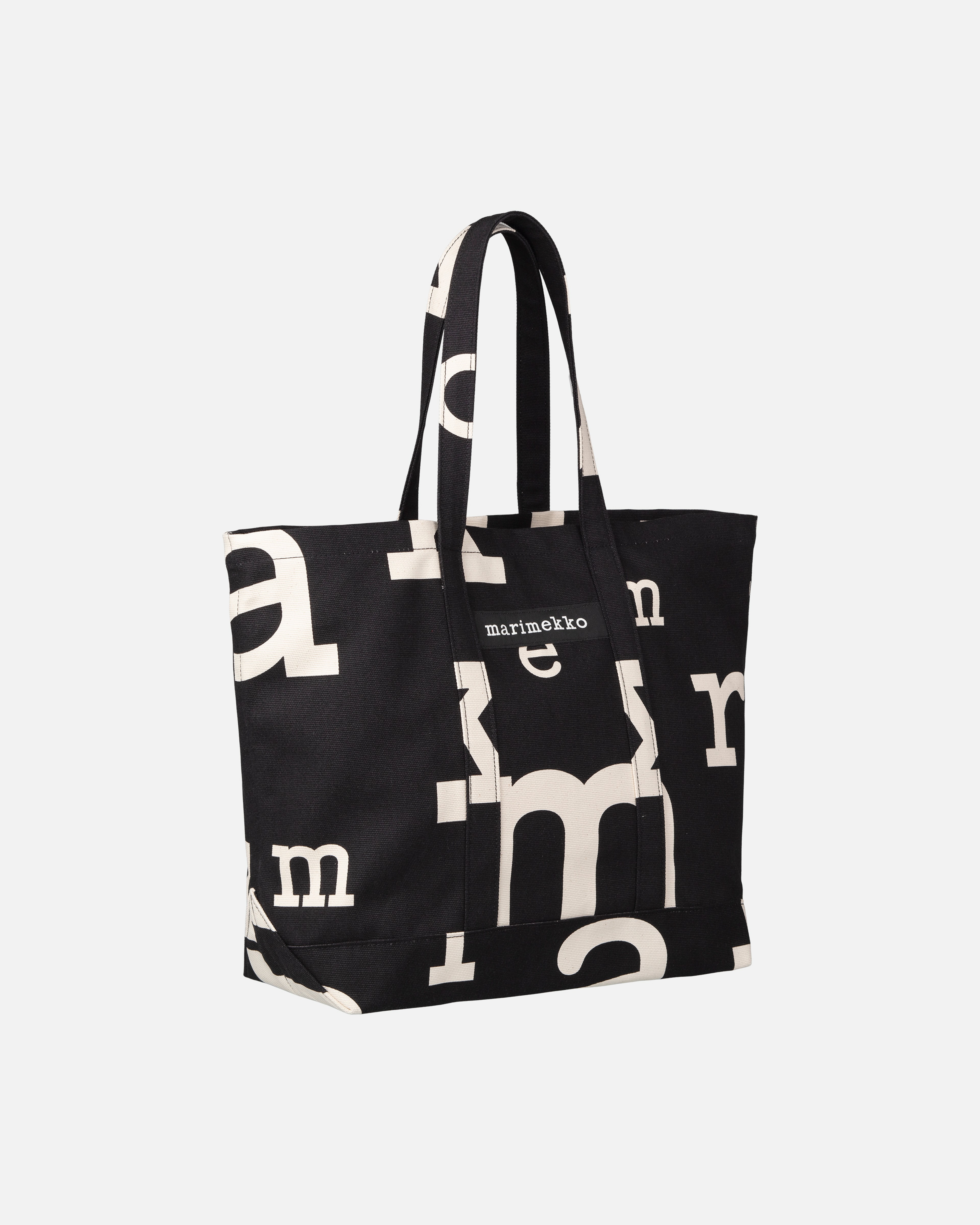 Peruskassi Marimerkki, Laukku, musta, luonnonvalkoinen,