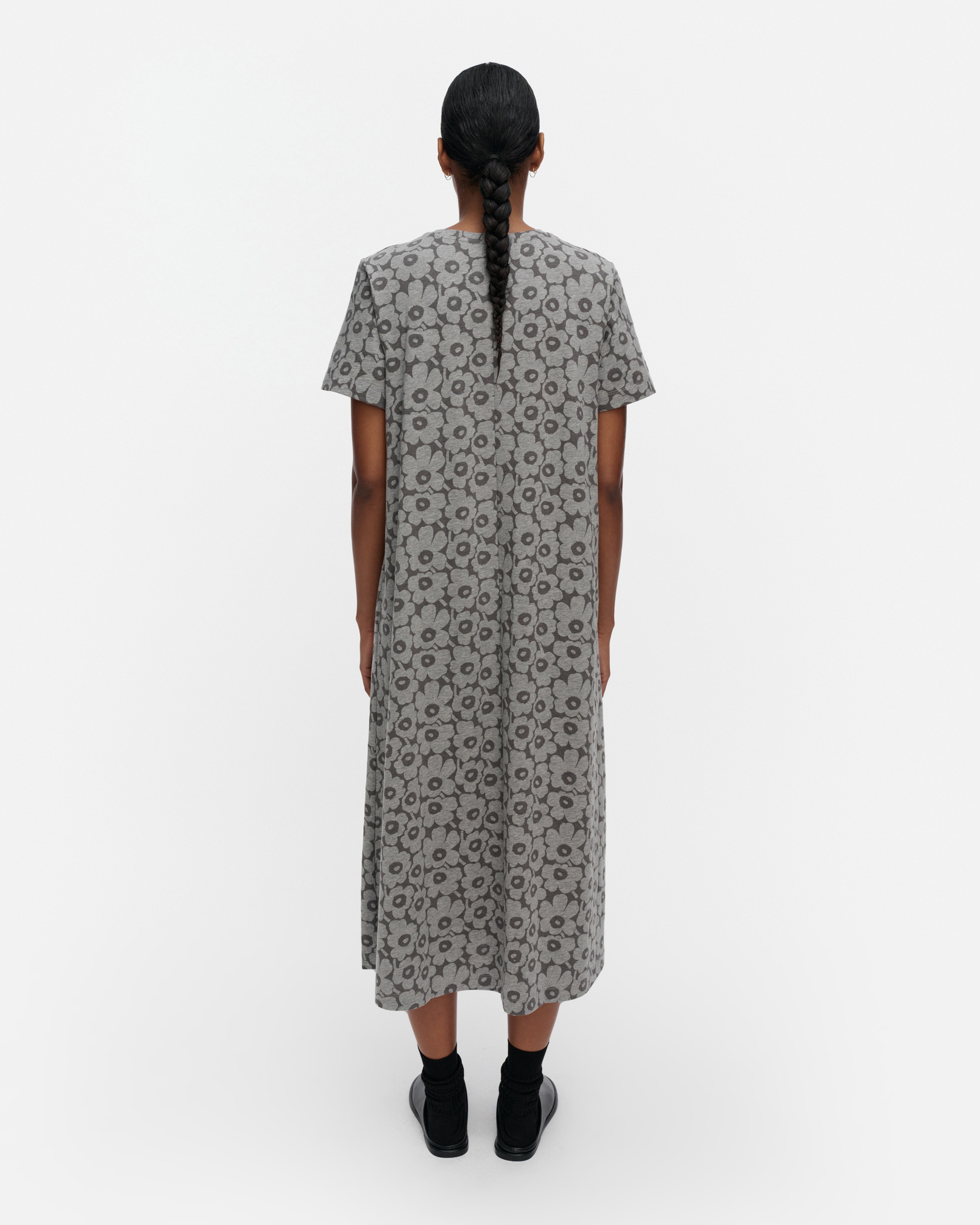Pisteinen Unikko, Dress, grey melange, grey,