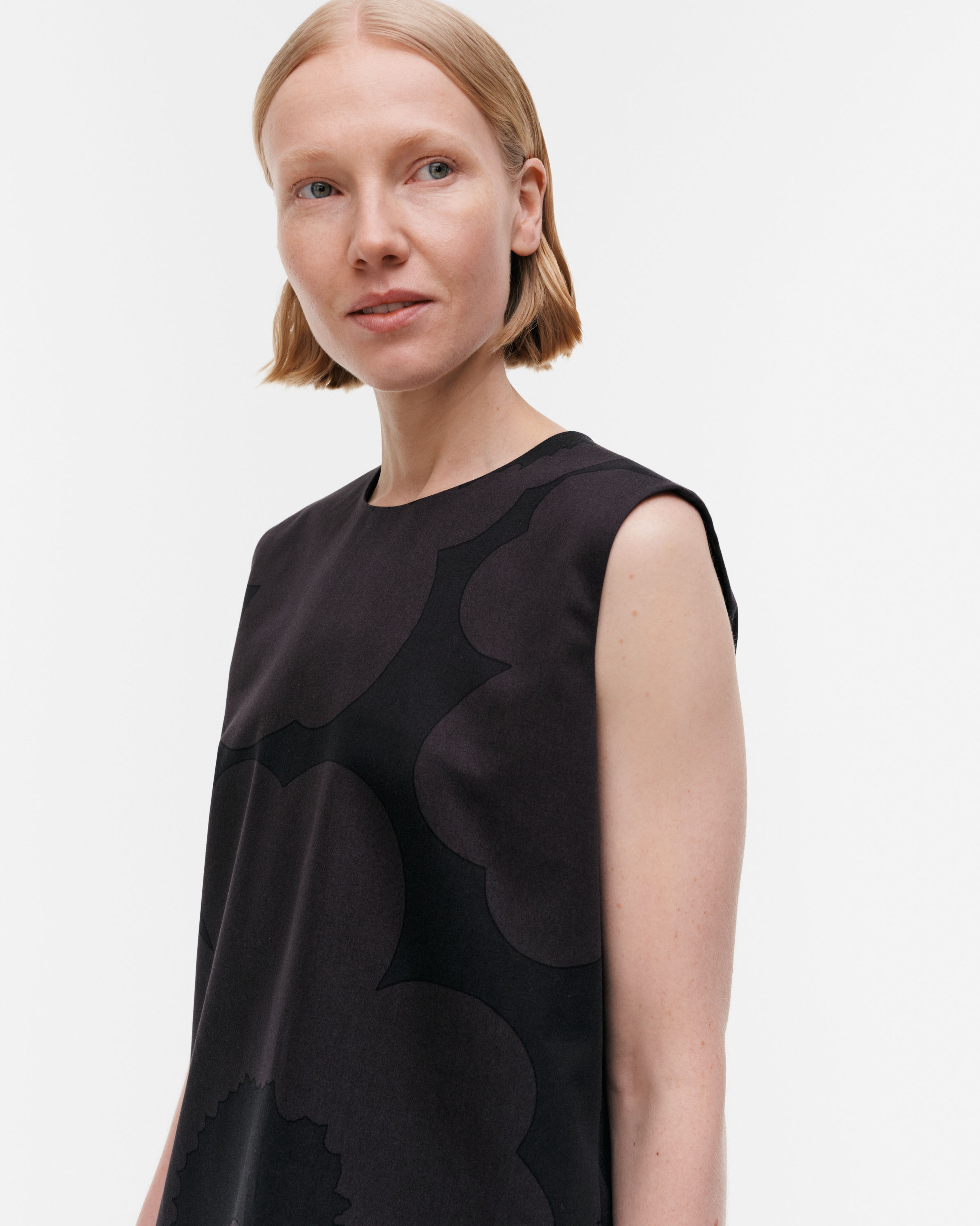 Siluetti Unikko Cotton satin dress