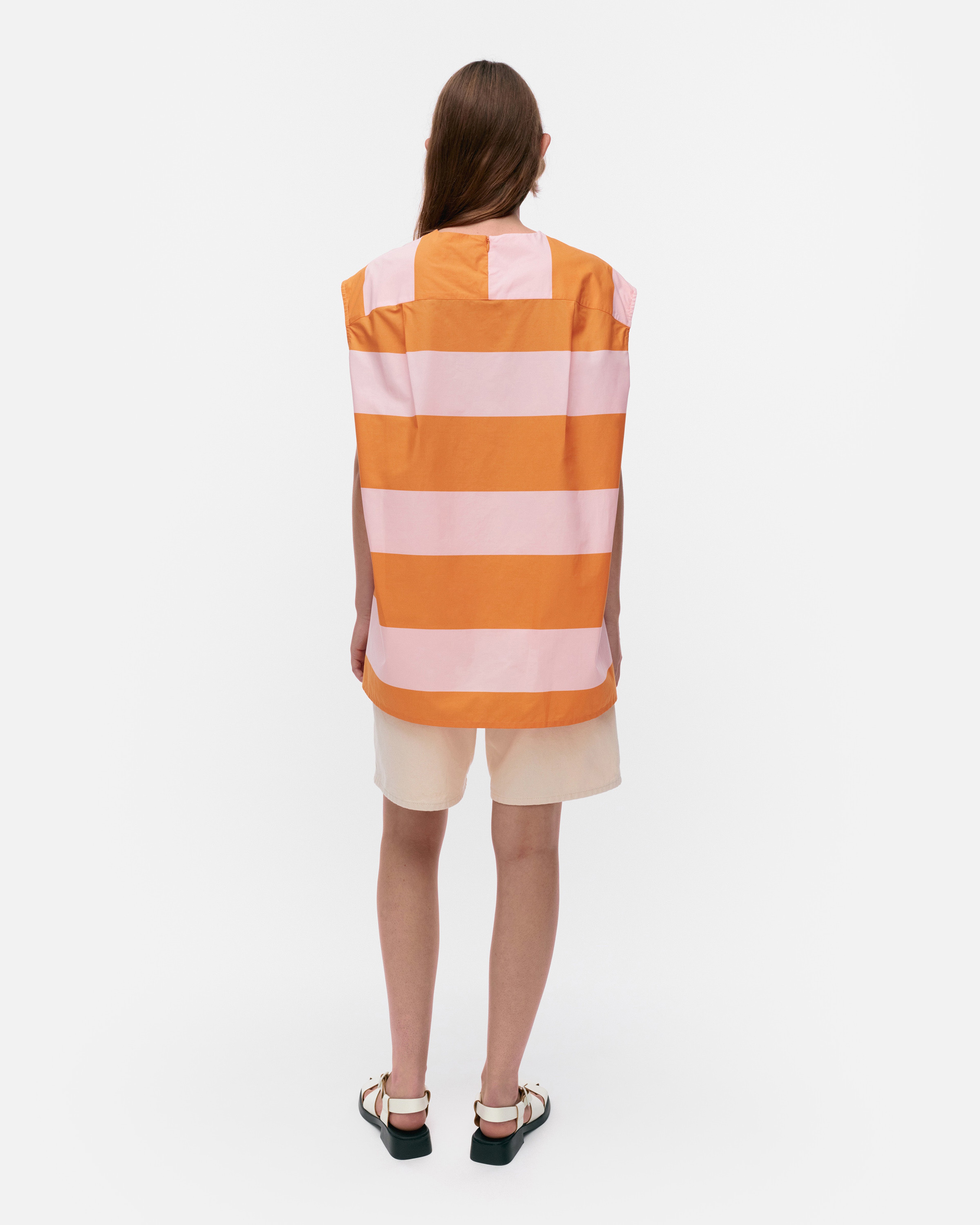 Kaksin Galleria, Cotton top, orange, pink,