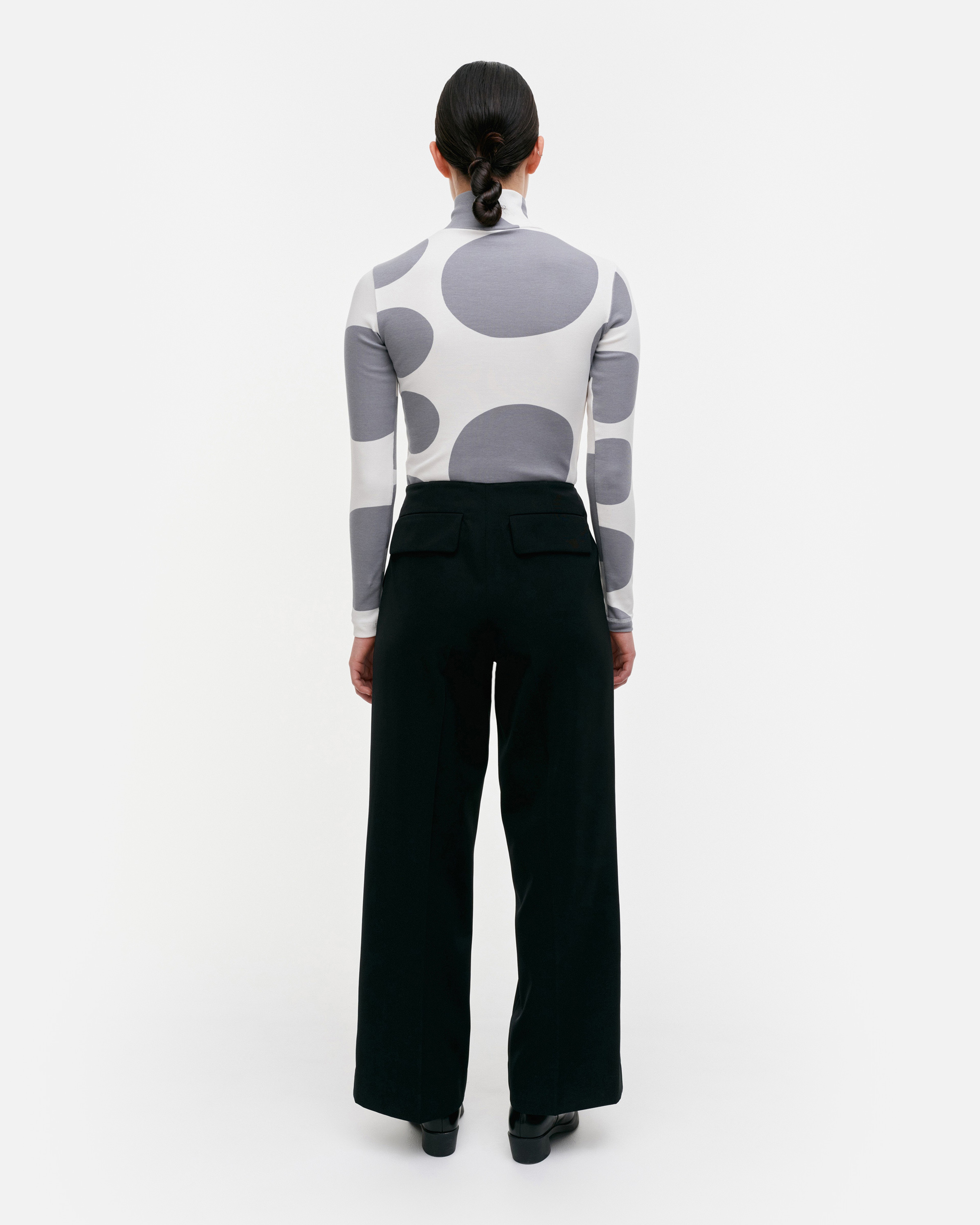 Lumia Klaava, Ribbipoolopaita, luonnonvalkoinen, harmaa,