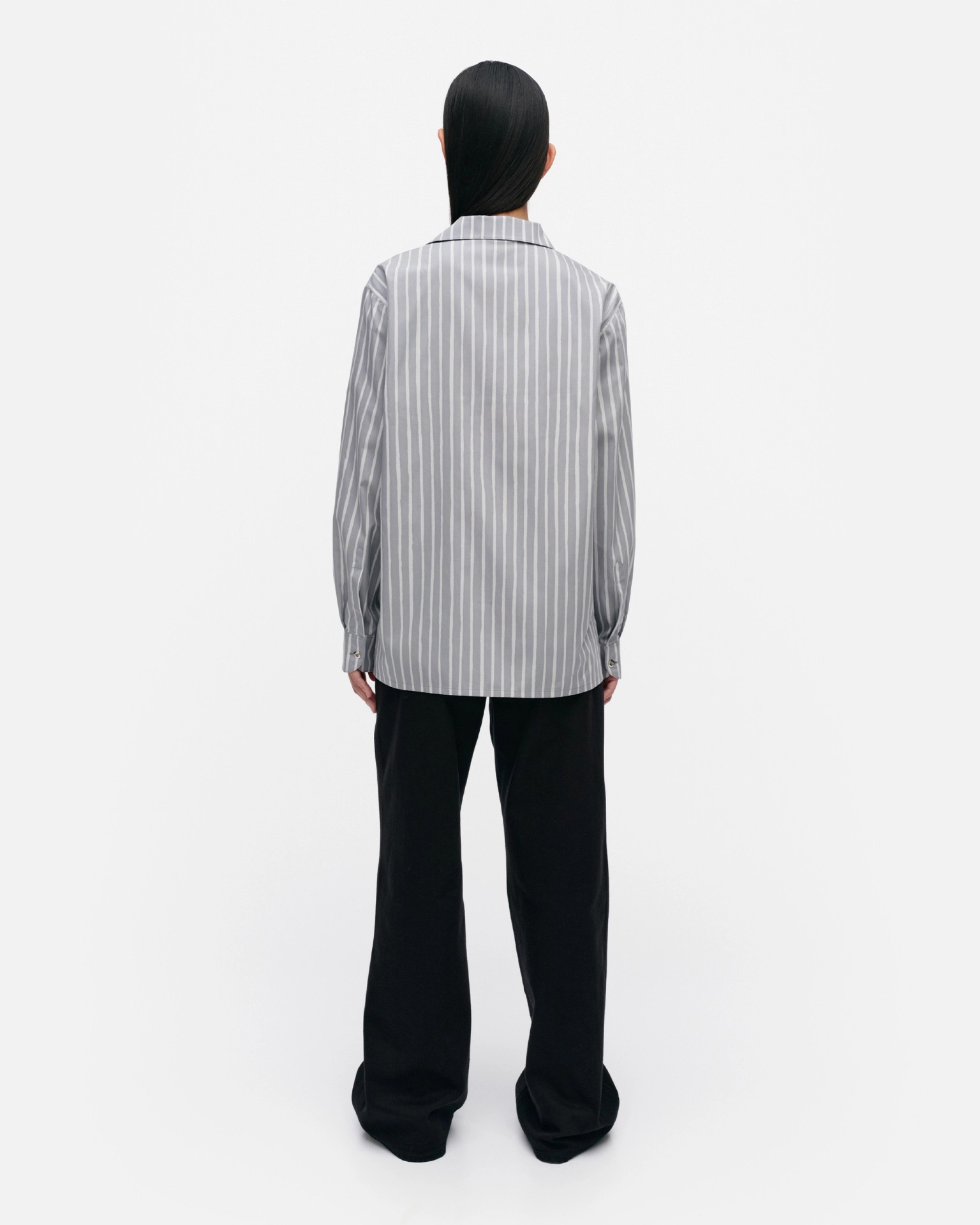 Jokapoika, Kioski cotton shirt, grey, white,