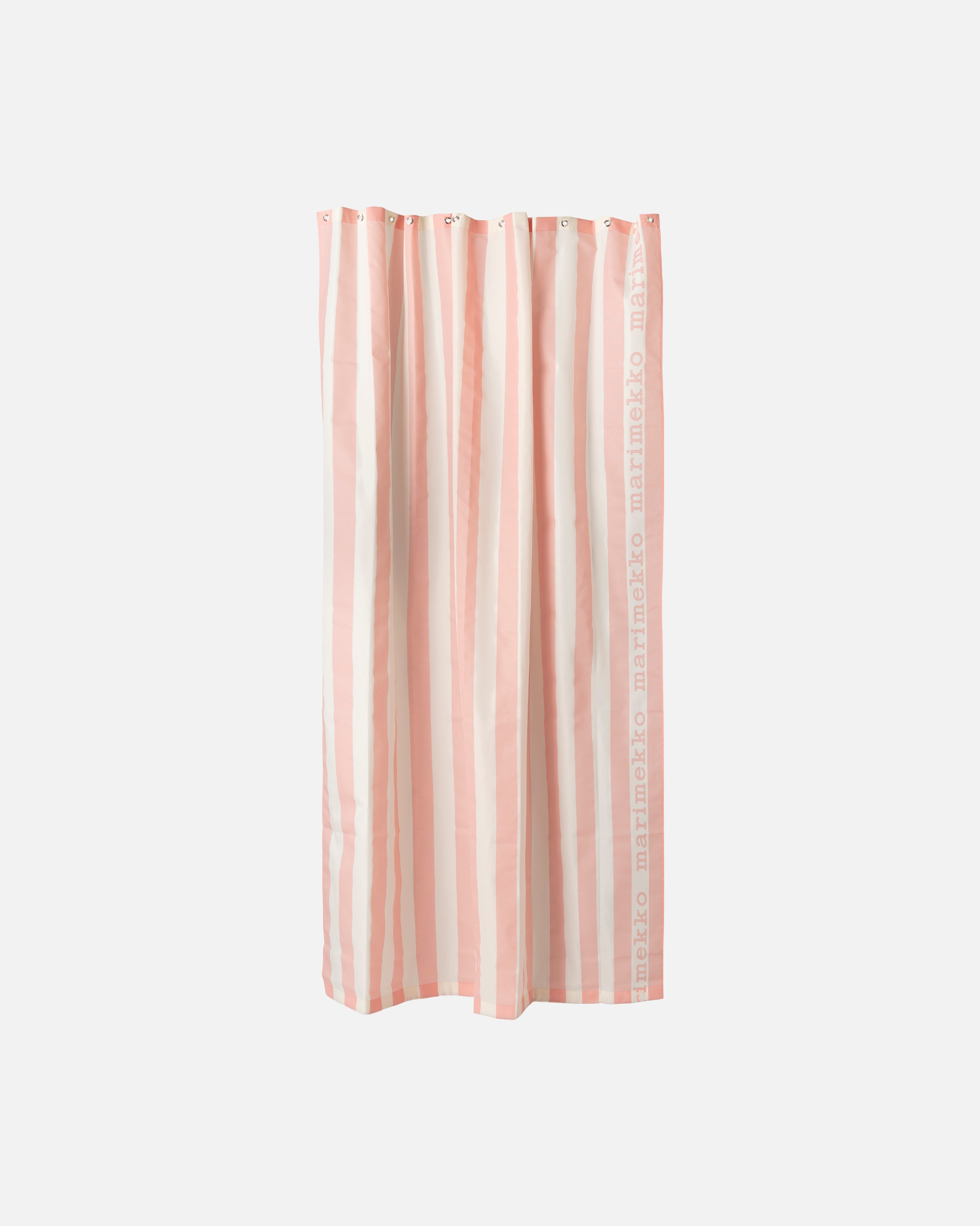 Korsi, Shower curtain 180x200 cm, pink, off white,