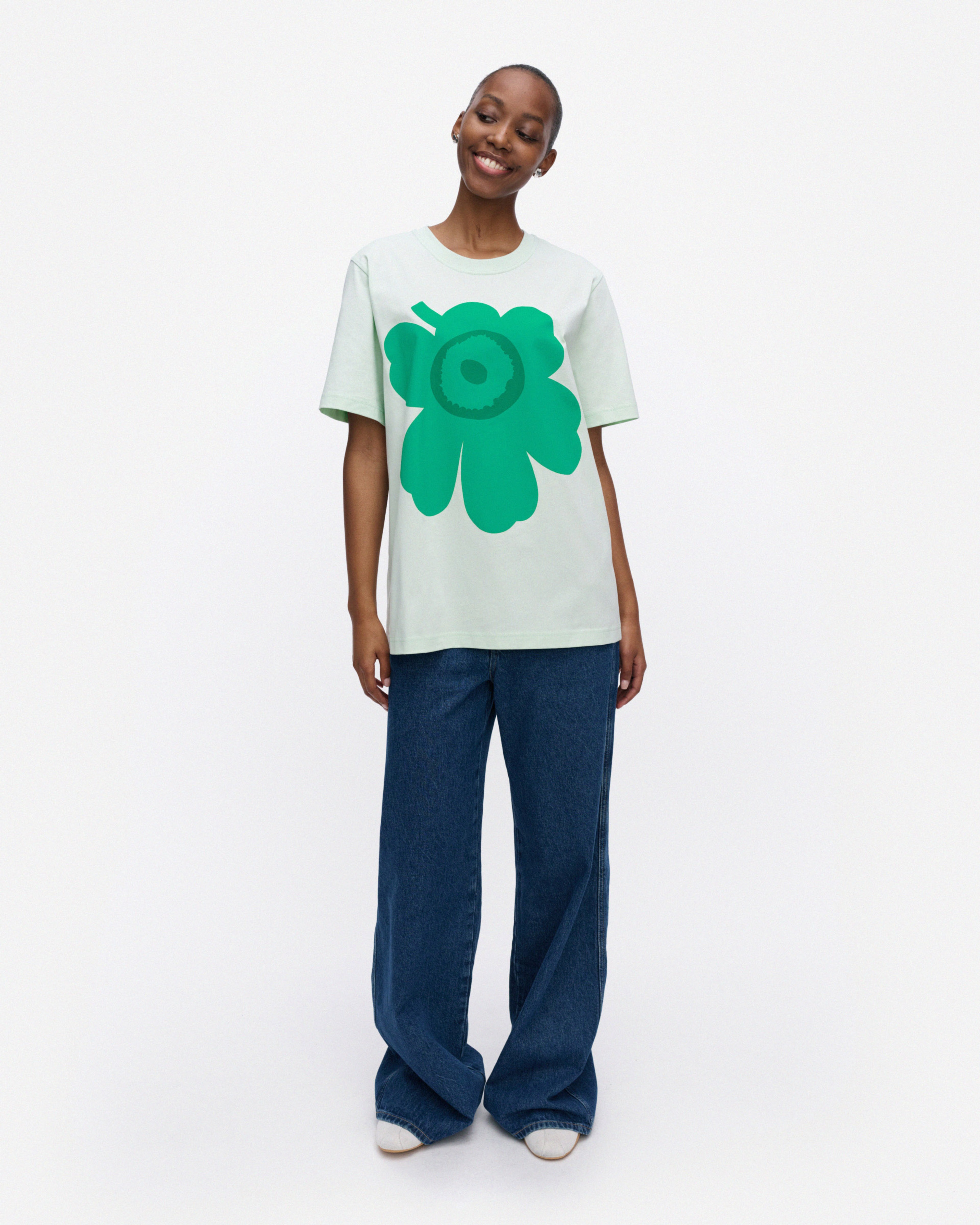 Embla Unikko placement, T-shirt, mint, green,