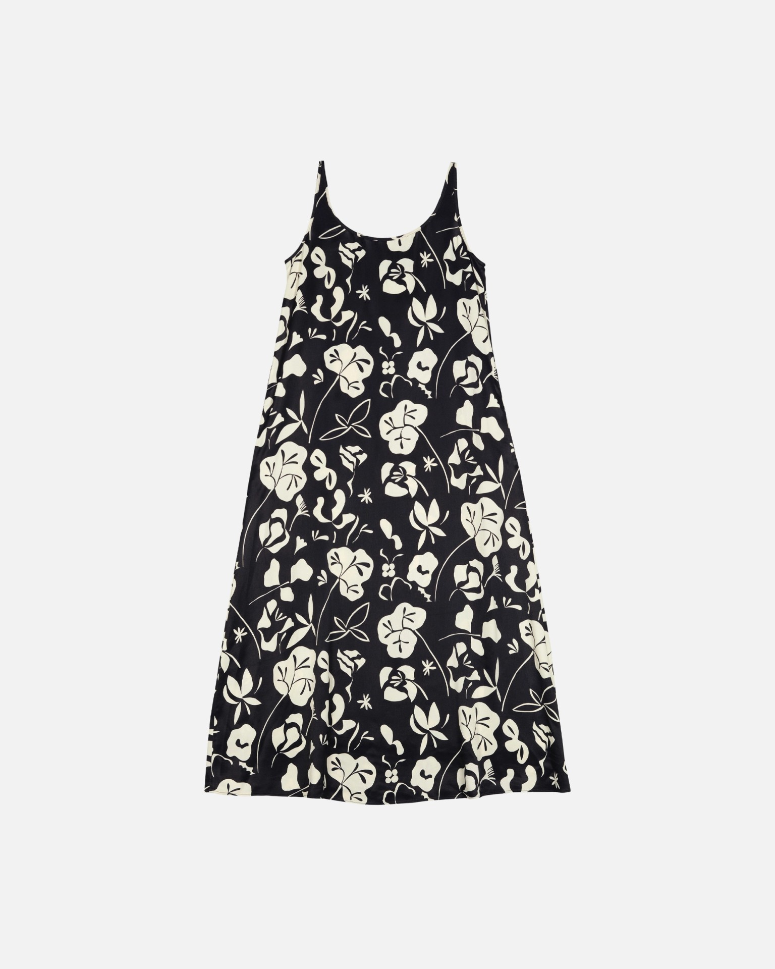 Seurassa Nokturno, Satin dress, black, off white,