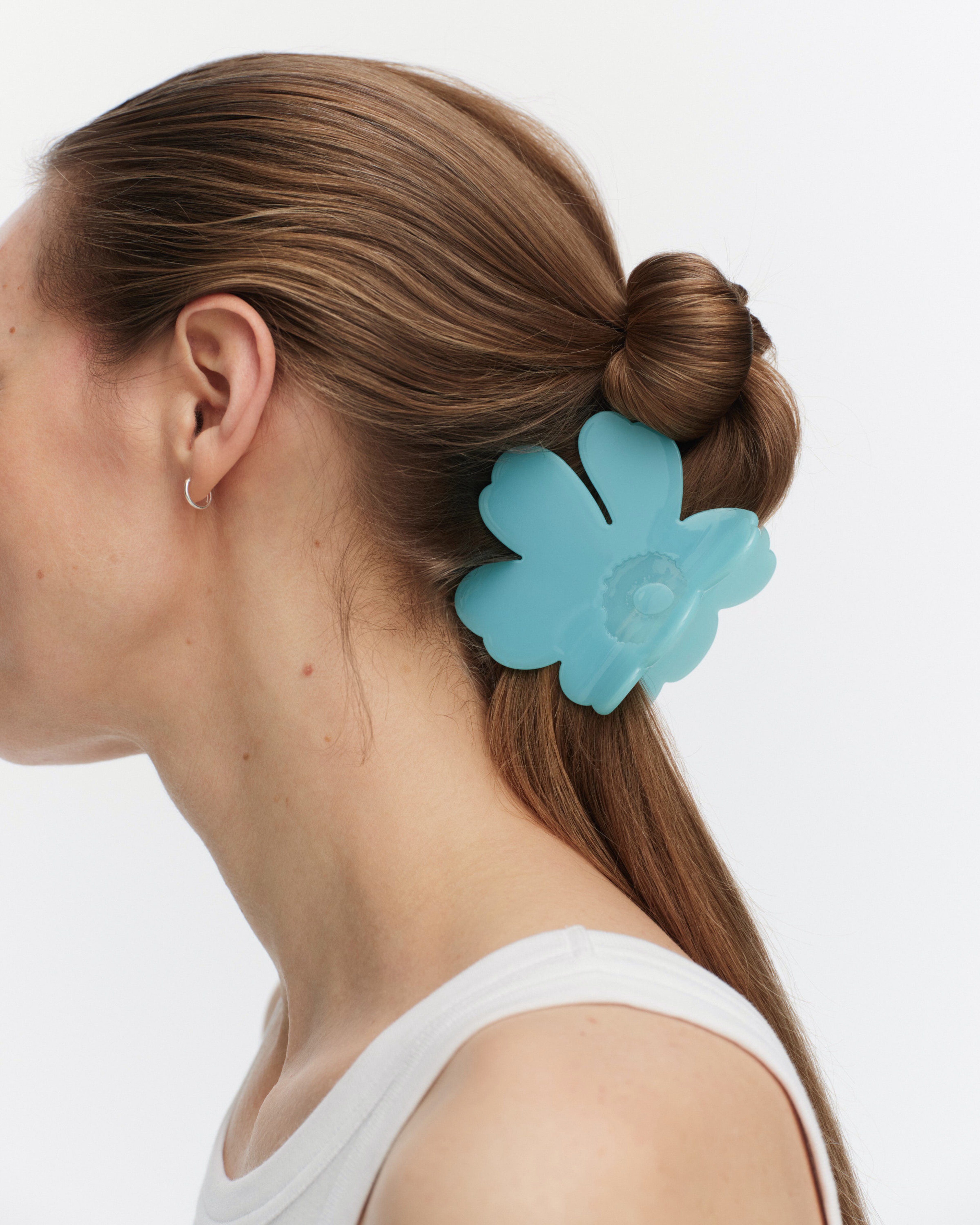 Unikko Hair Clip Large, Hair claw, light blue,