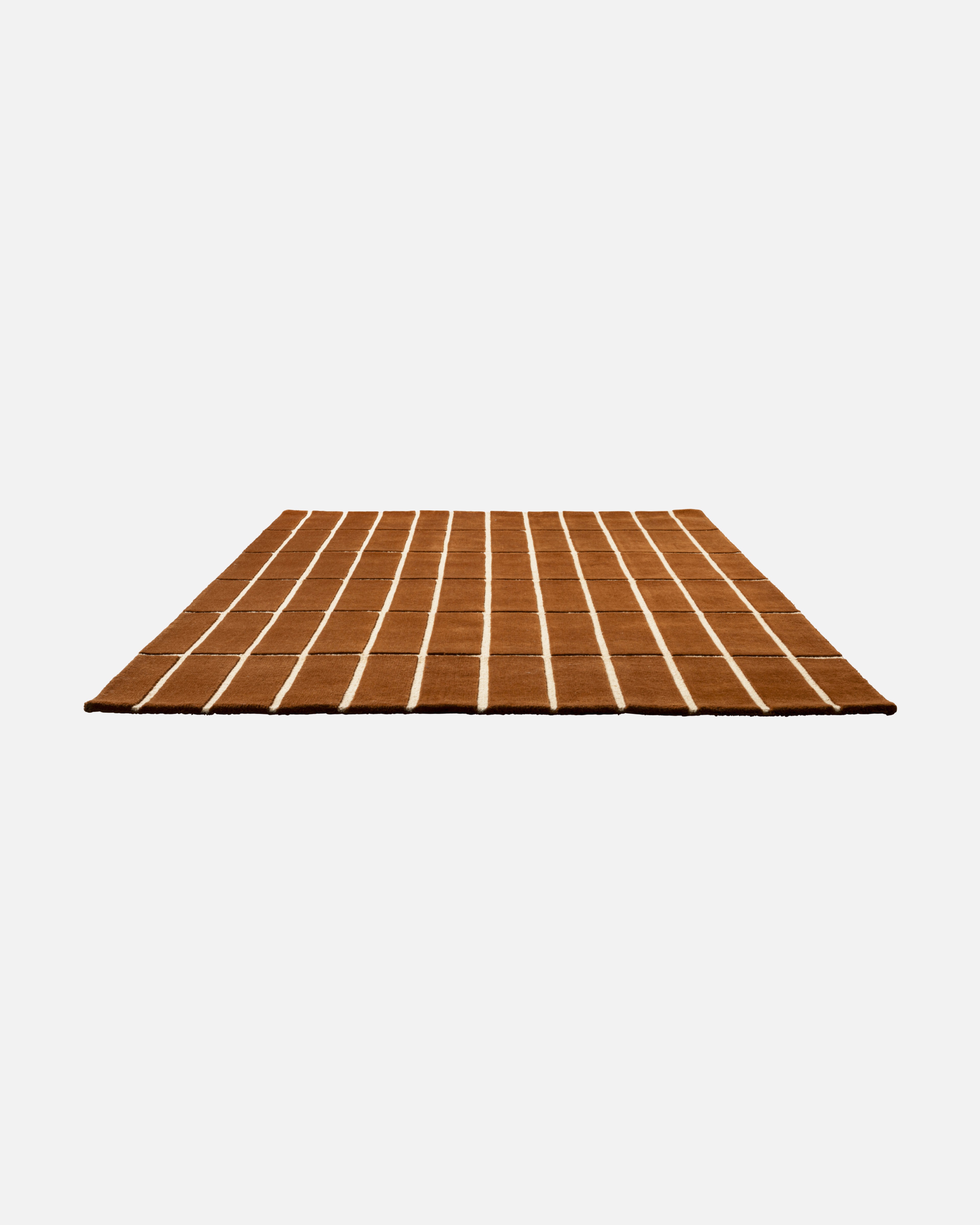 Tiiliskivi, Rug 140 x 200 cm, brown, white,