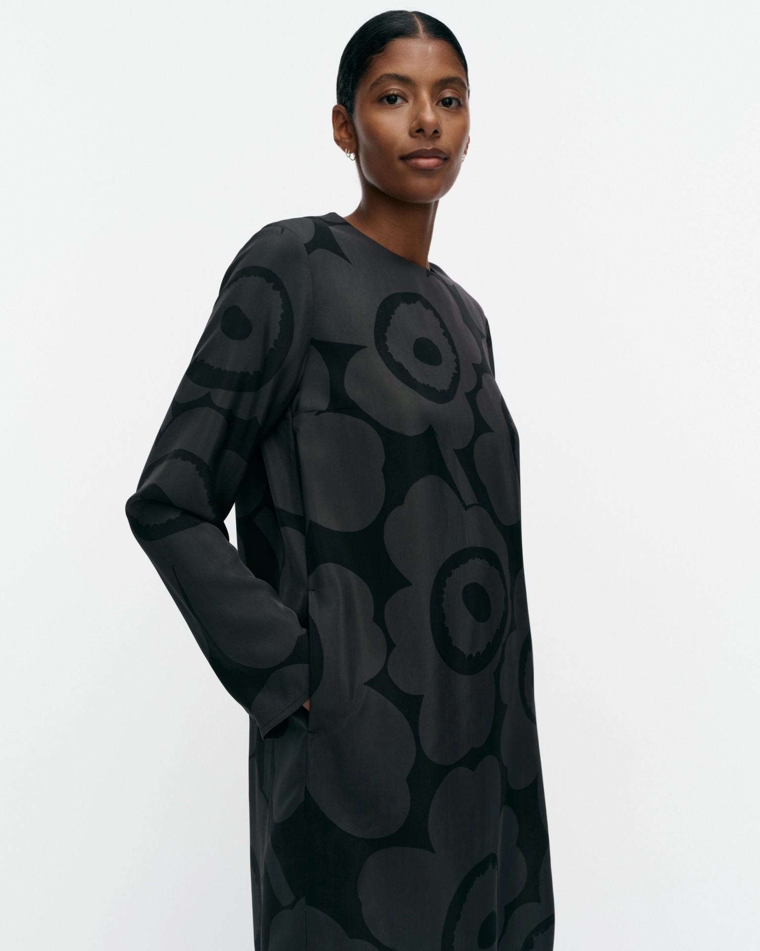 Hienous Unikko, Dress, black, dark grey,