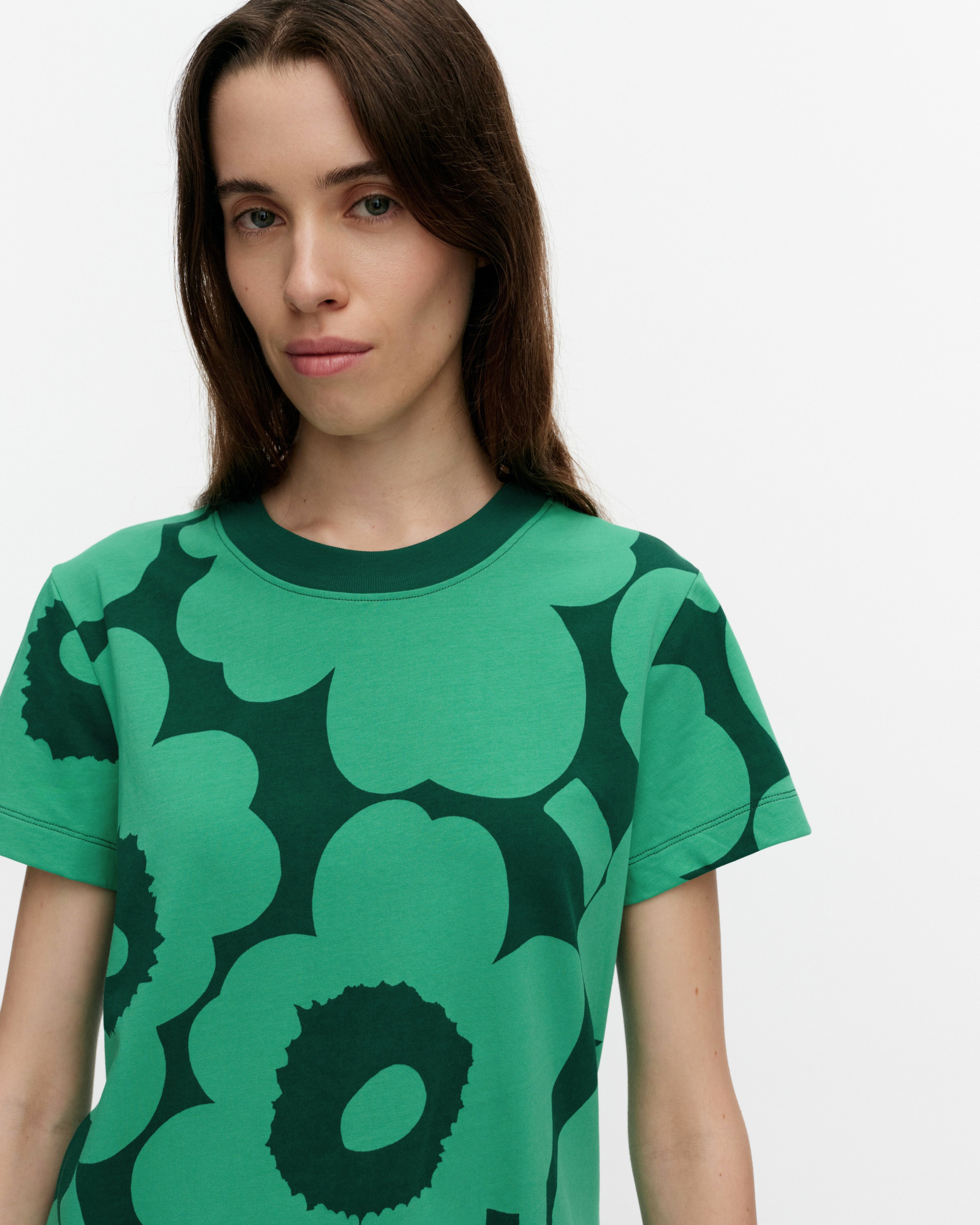 Heleys Unikko, T-shirt, green, dark green,