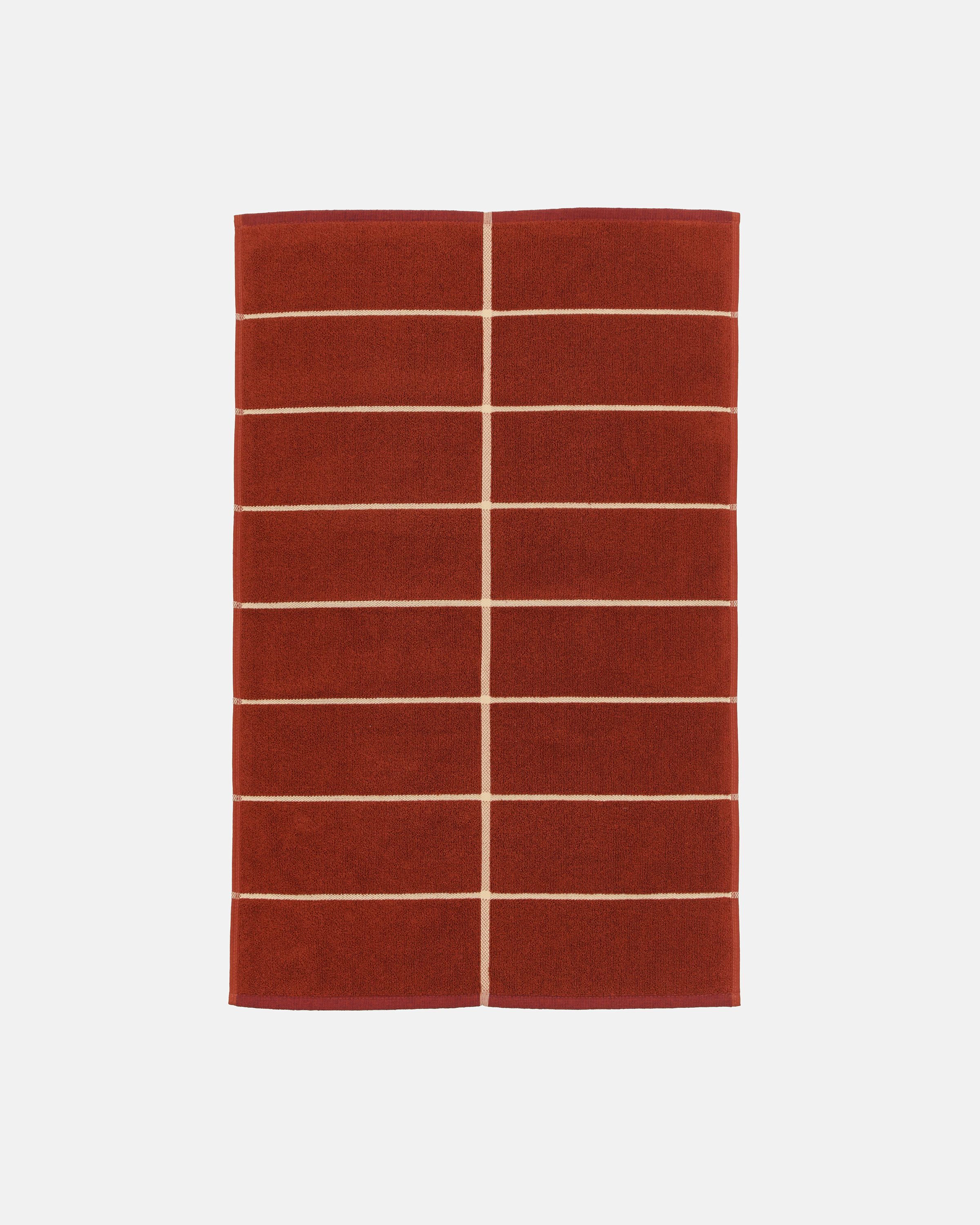 Tiiliskivi Bath mat brick, plum, hay | Marimekko