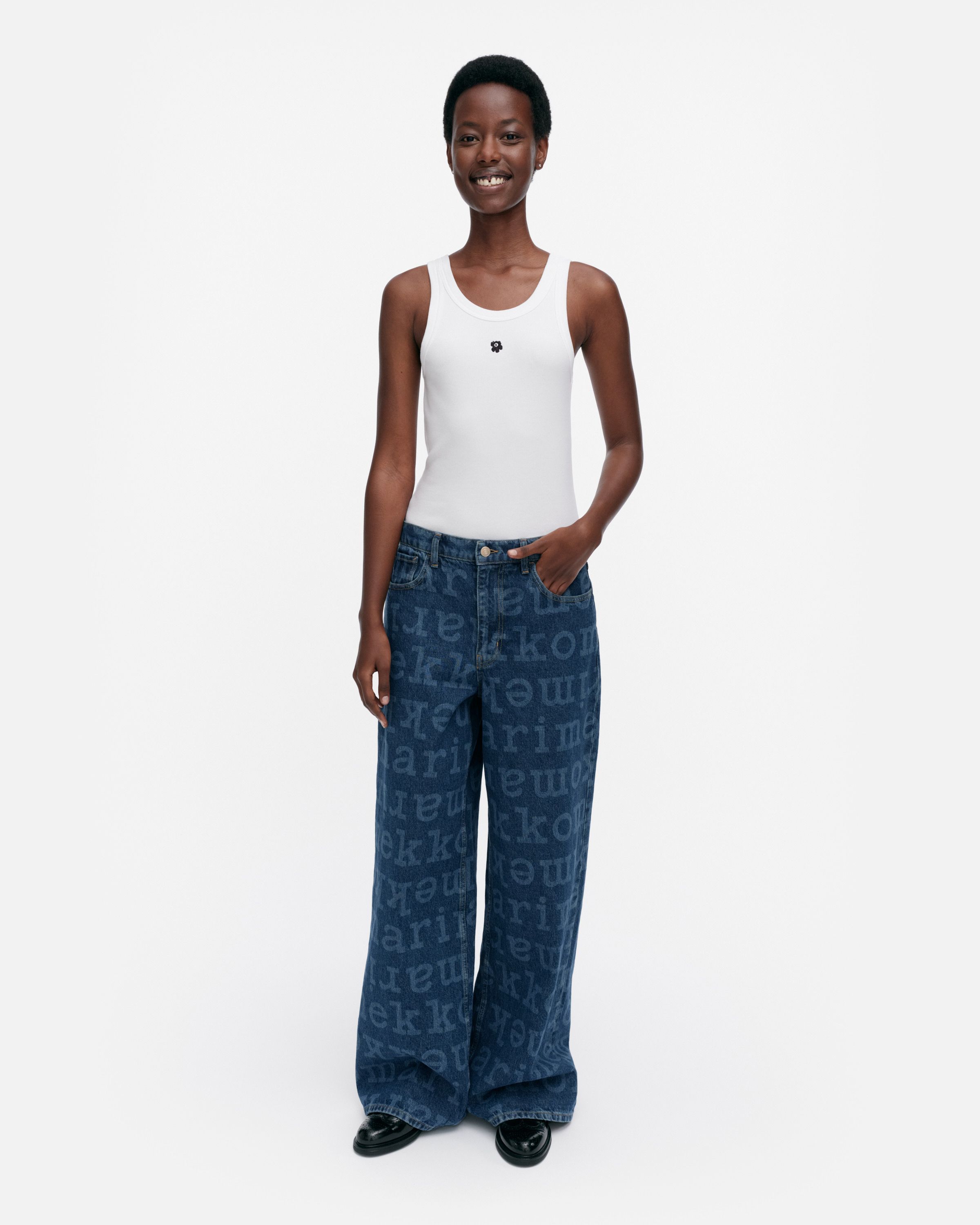 トップス marimekko Runsas Piirto Unikko Shirt | Marimekko