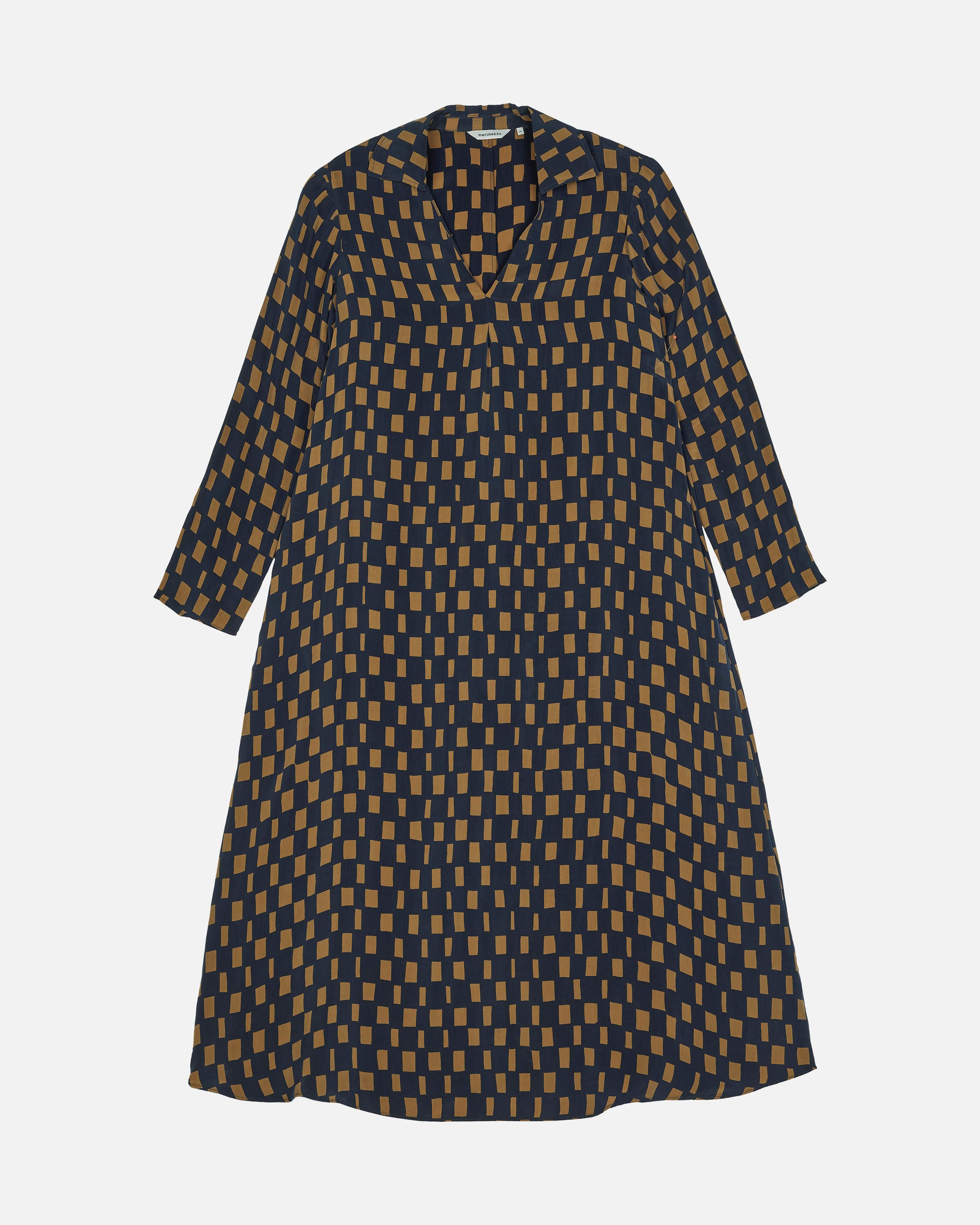 marimekko Kupoli柄　38 美品✨ Maisol Noppa Cupro dress | Marimekko
