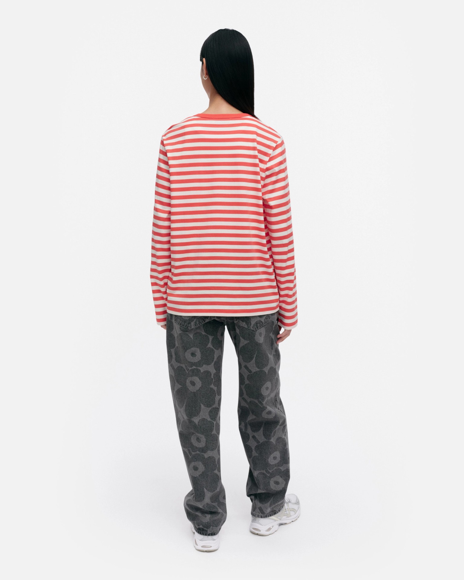 Tasaraita Unikko, Kioski jersey shirt, red, off white,