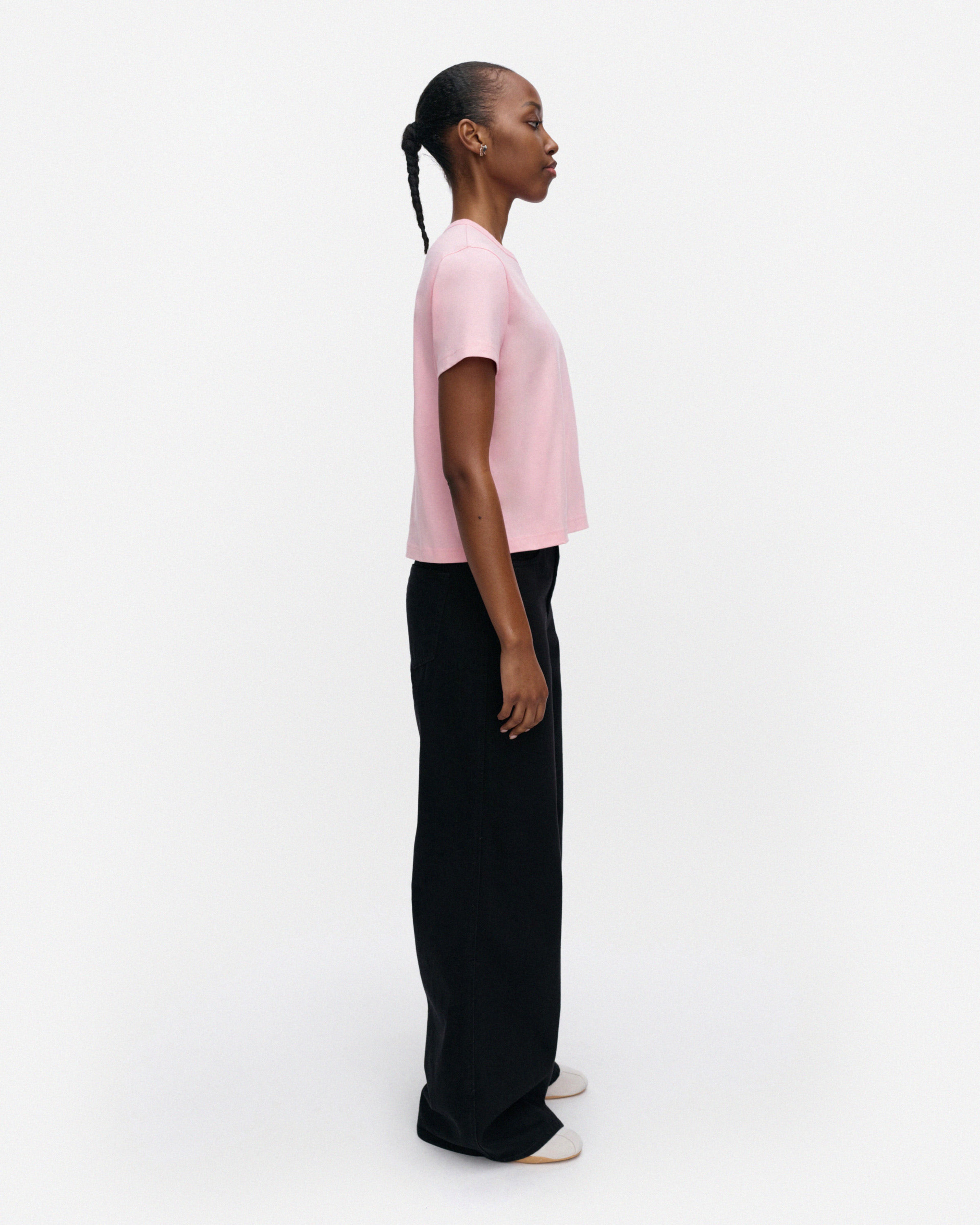 Rauha Unikko Placement, Kioski t-shirt, light pink, grey, dark grey,