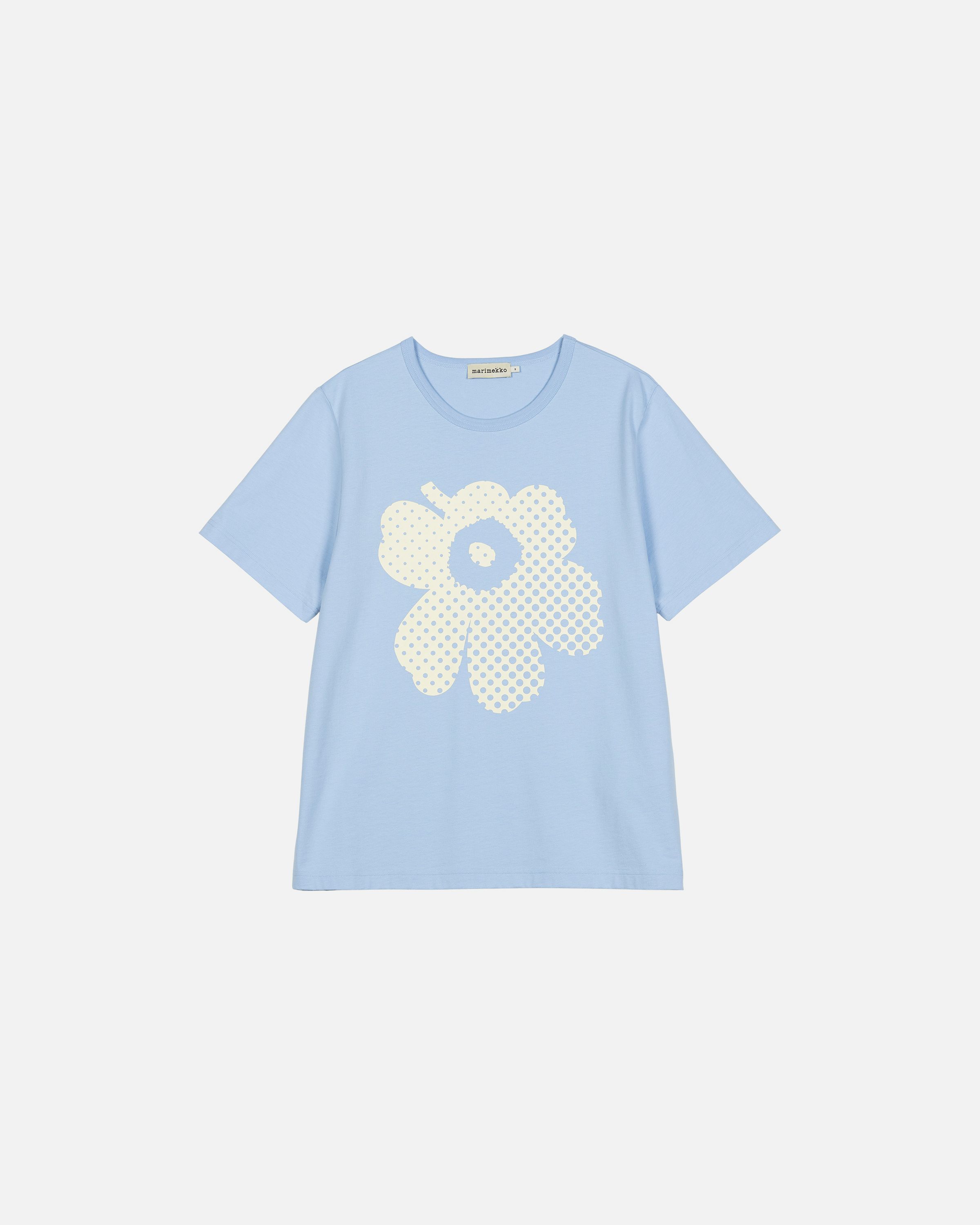 Vihne Unikko Placement Kioski t-shirt light blue, light yellow
