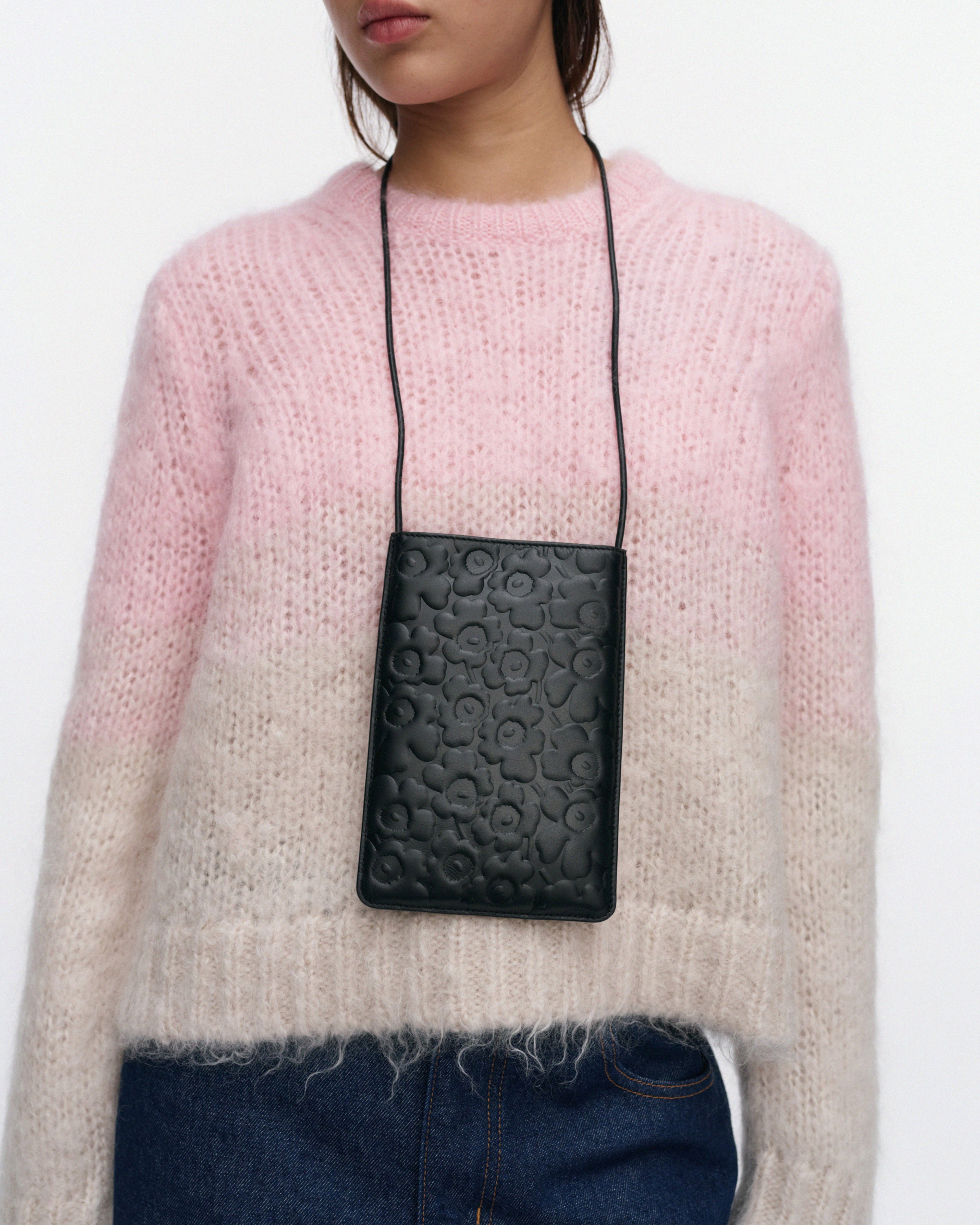 Phone Pocket Unikko, Shoulder bag, black,