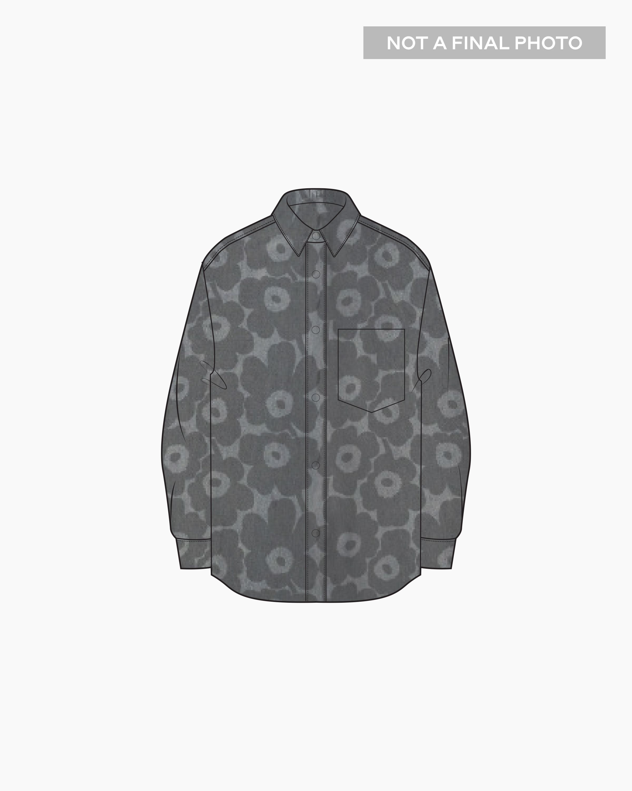 Maridenim Vaihe Unikko Denim shirt | Marimekko