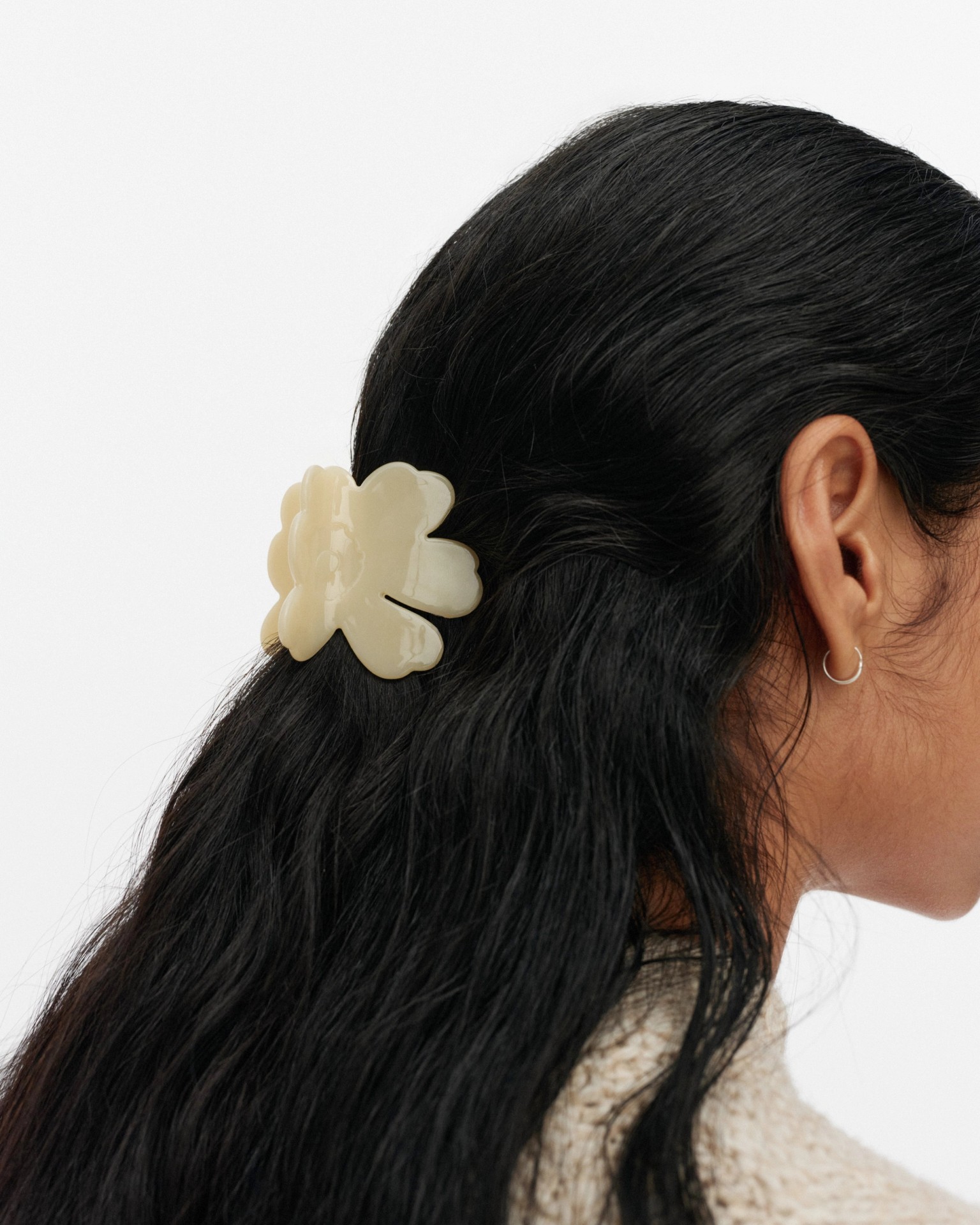 Unikko Hair Clip Small, beige,
