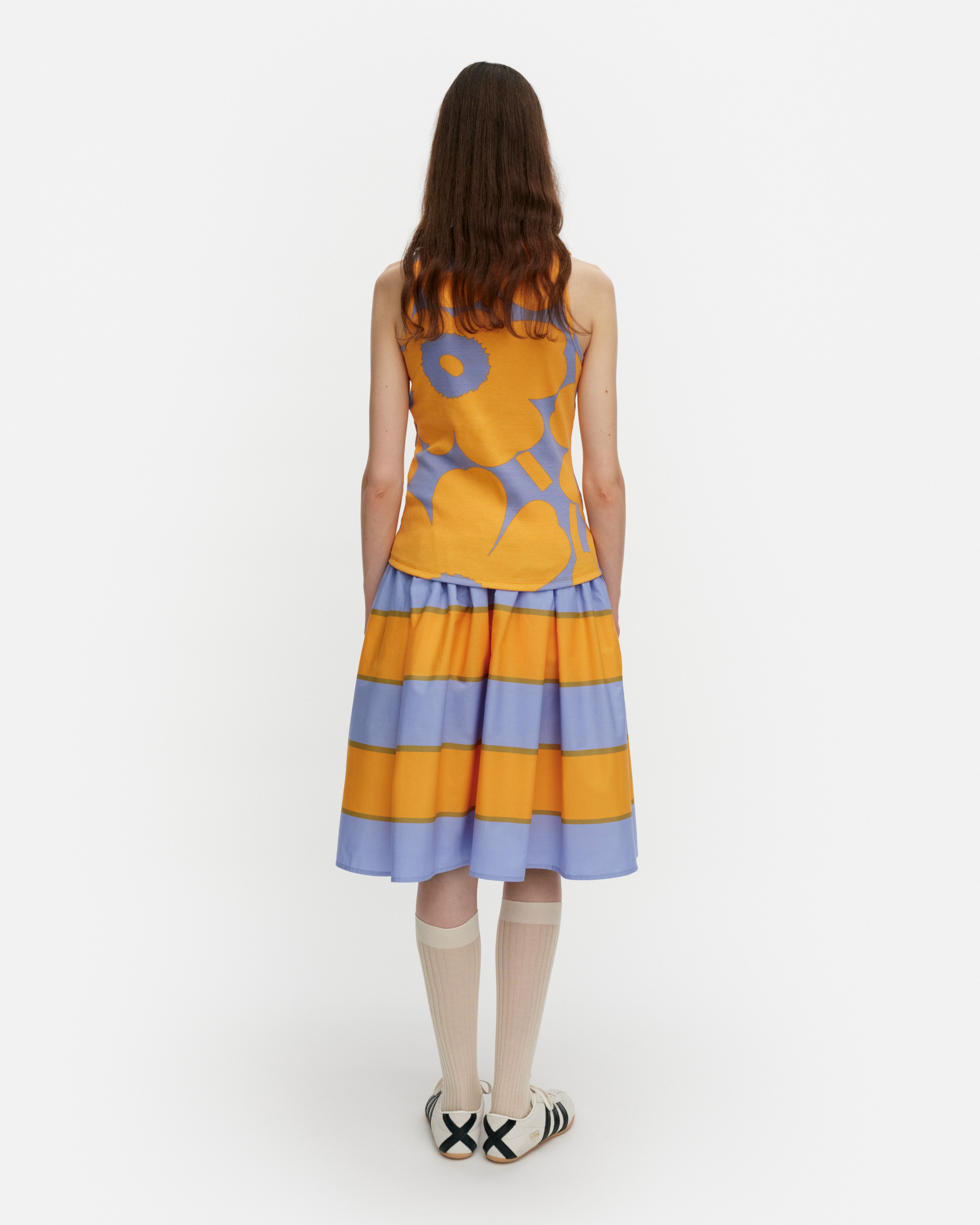 Parketti Galleria, Skirt, blue, orange,
