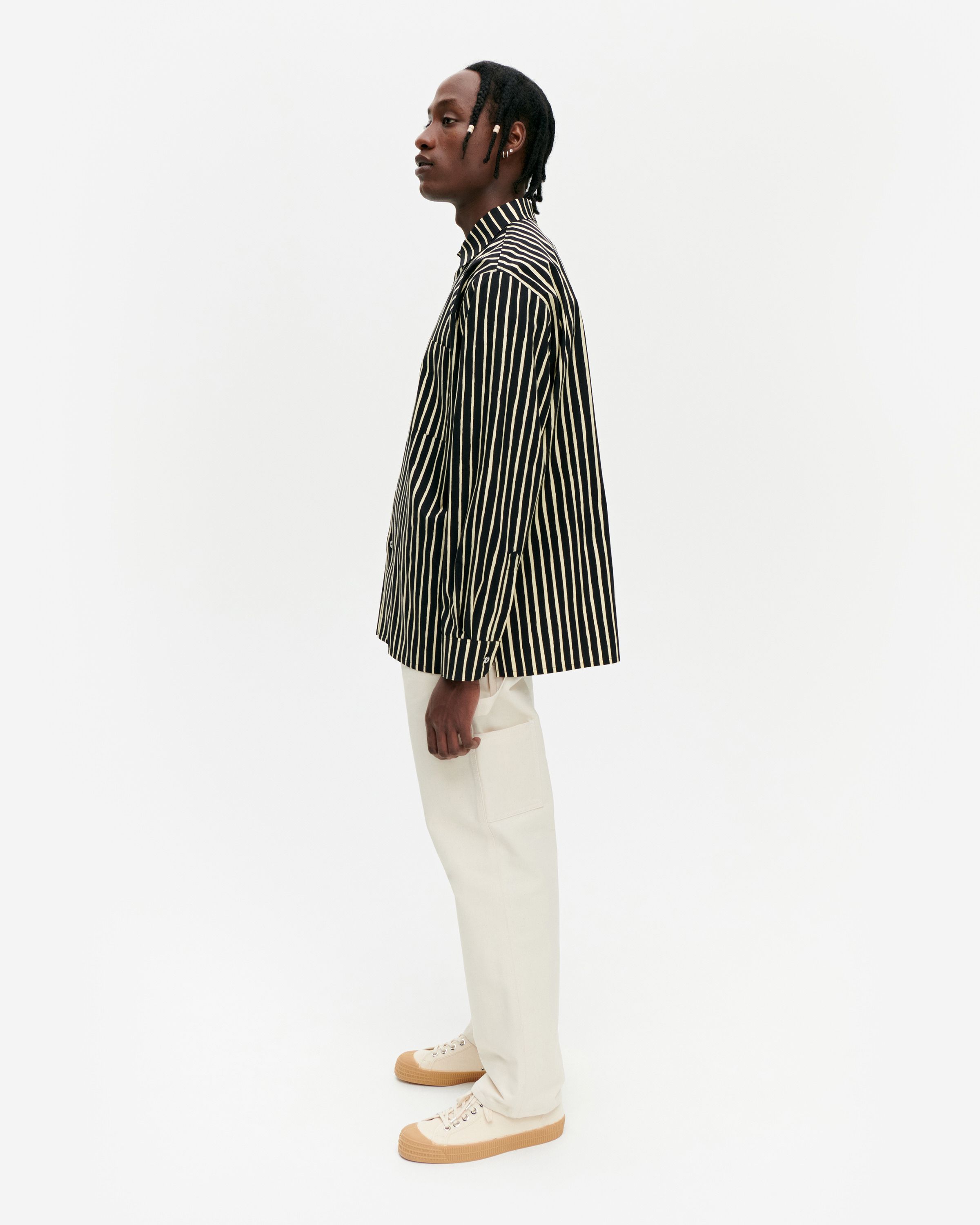 トップス marimekko Jokapoika Marimekko Jokapoika Black/White Shirt – Nordic Labels
