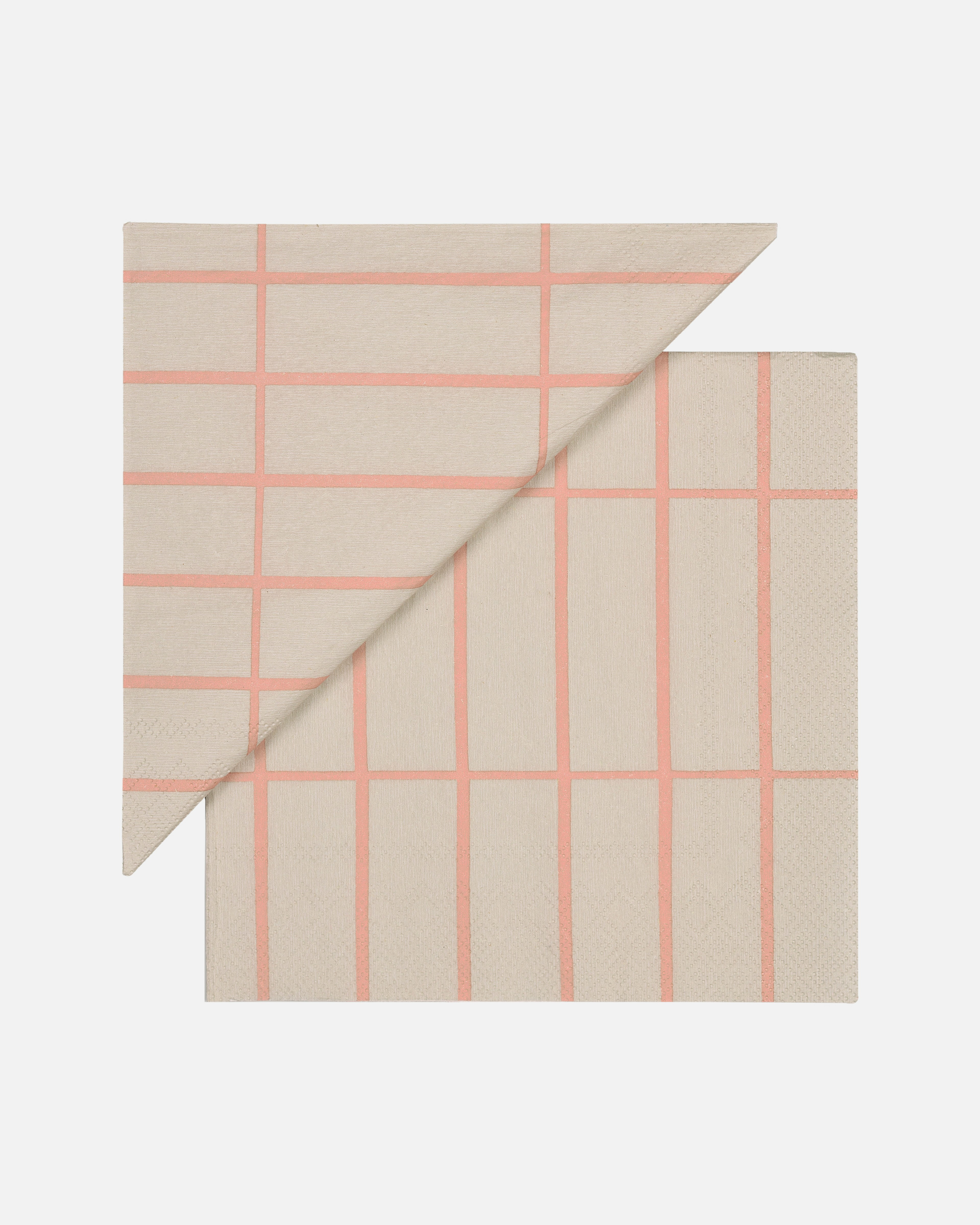 Tiiliskivi, Lunch paper napkin, linen, rose,