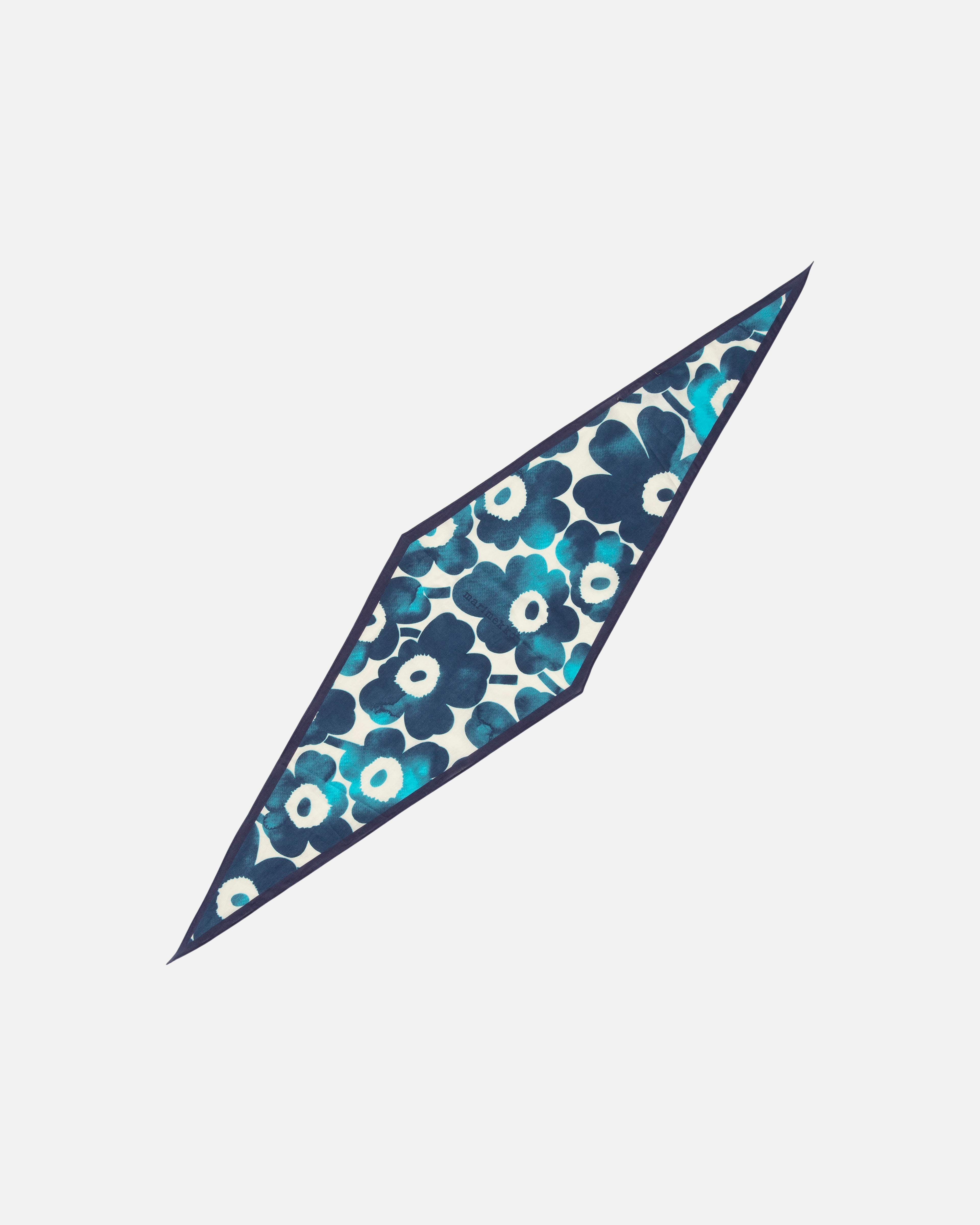 Fiore Unikko, Scarf, blue, black,