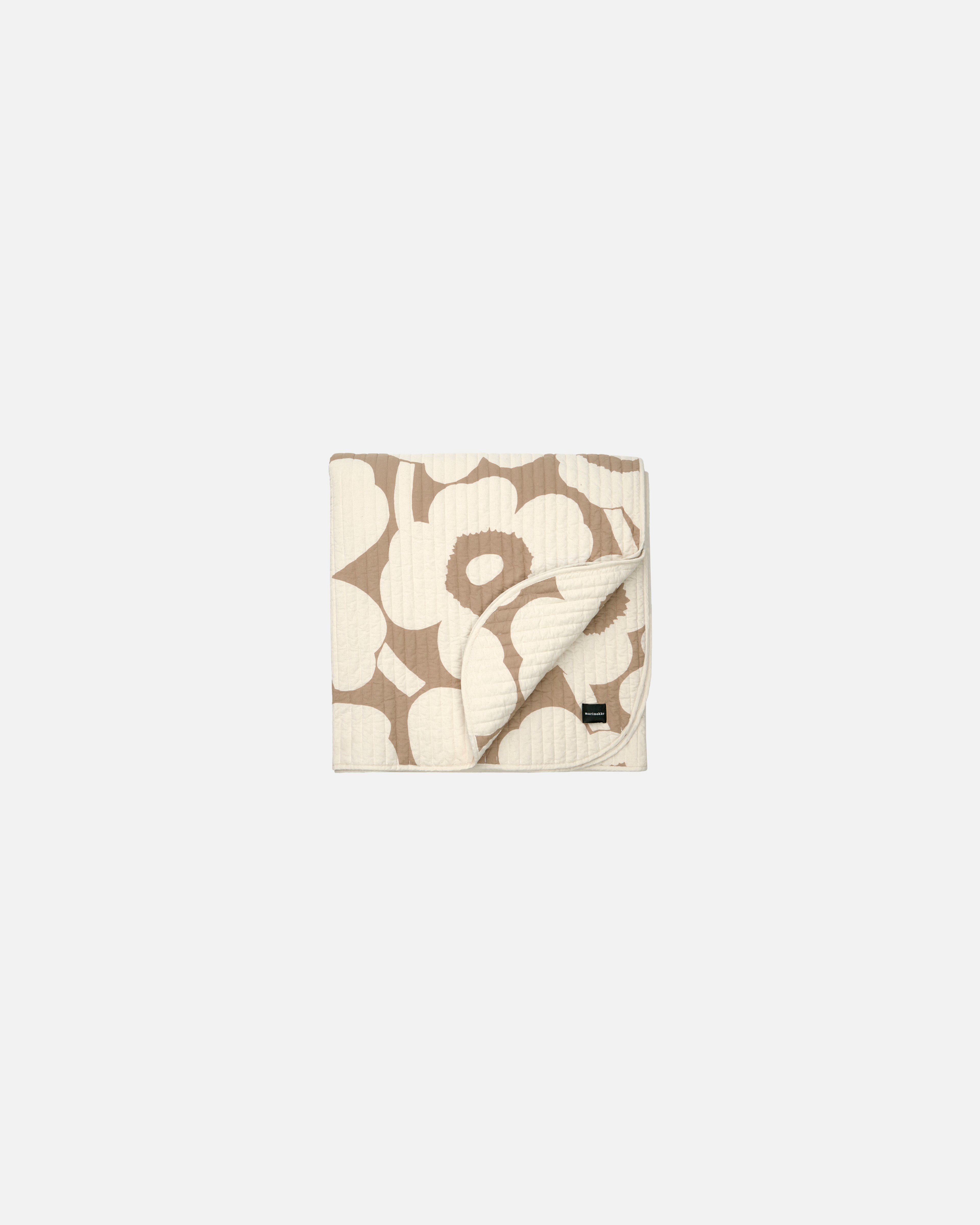 Unikko, Bedspread 260 x 260 cm, linen, off white,