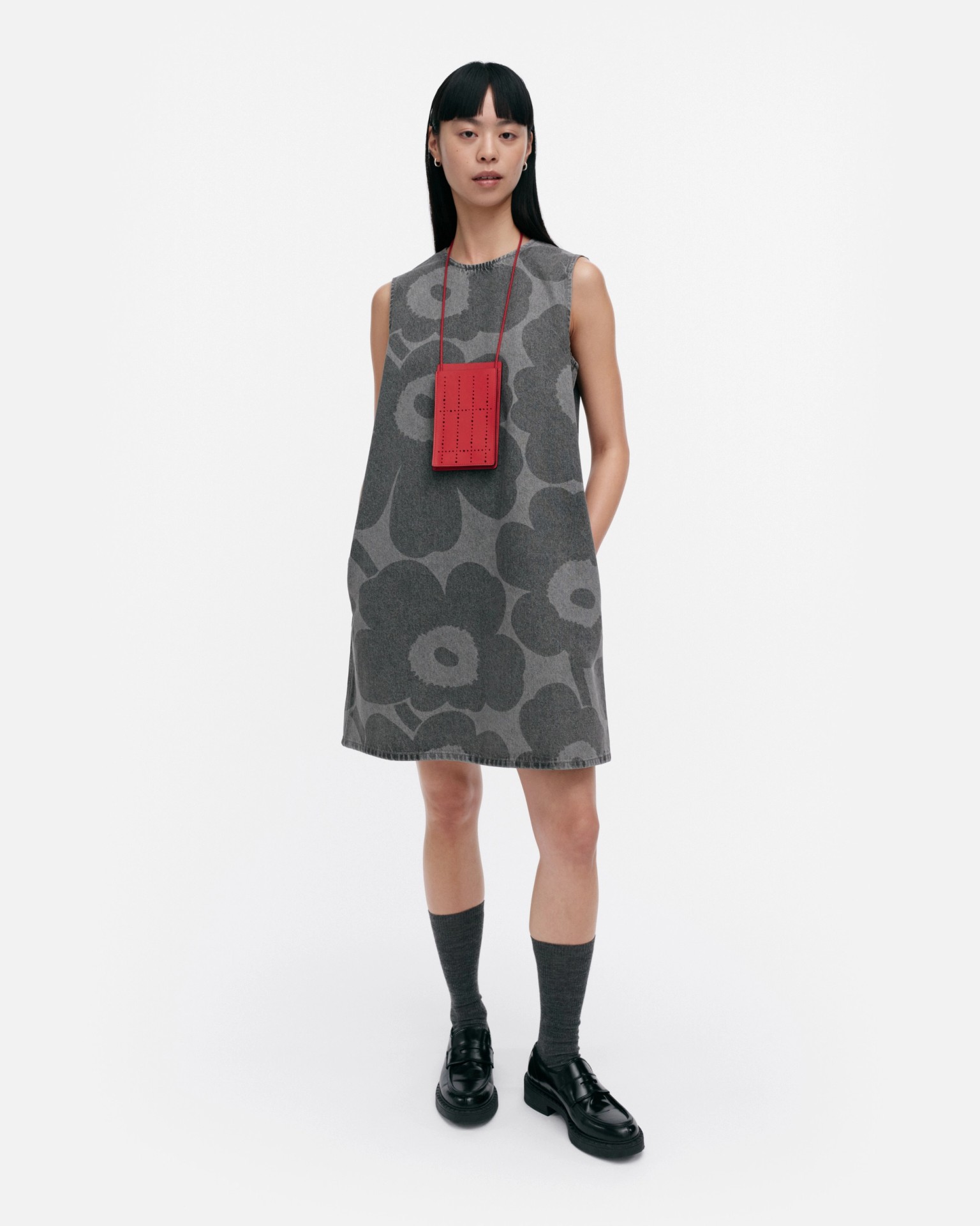 Maridenim Somasti Unikko, Denim dress, light grey,