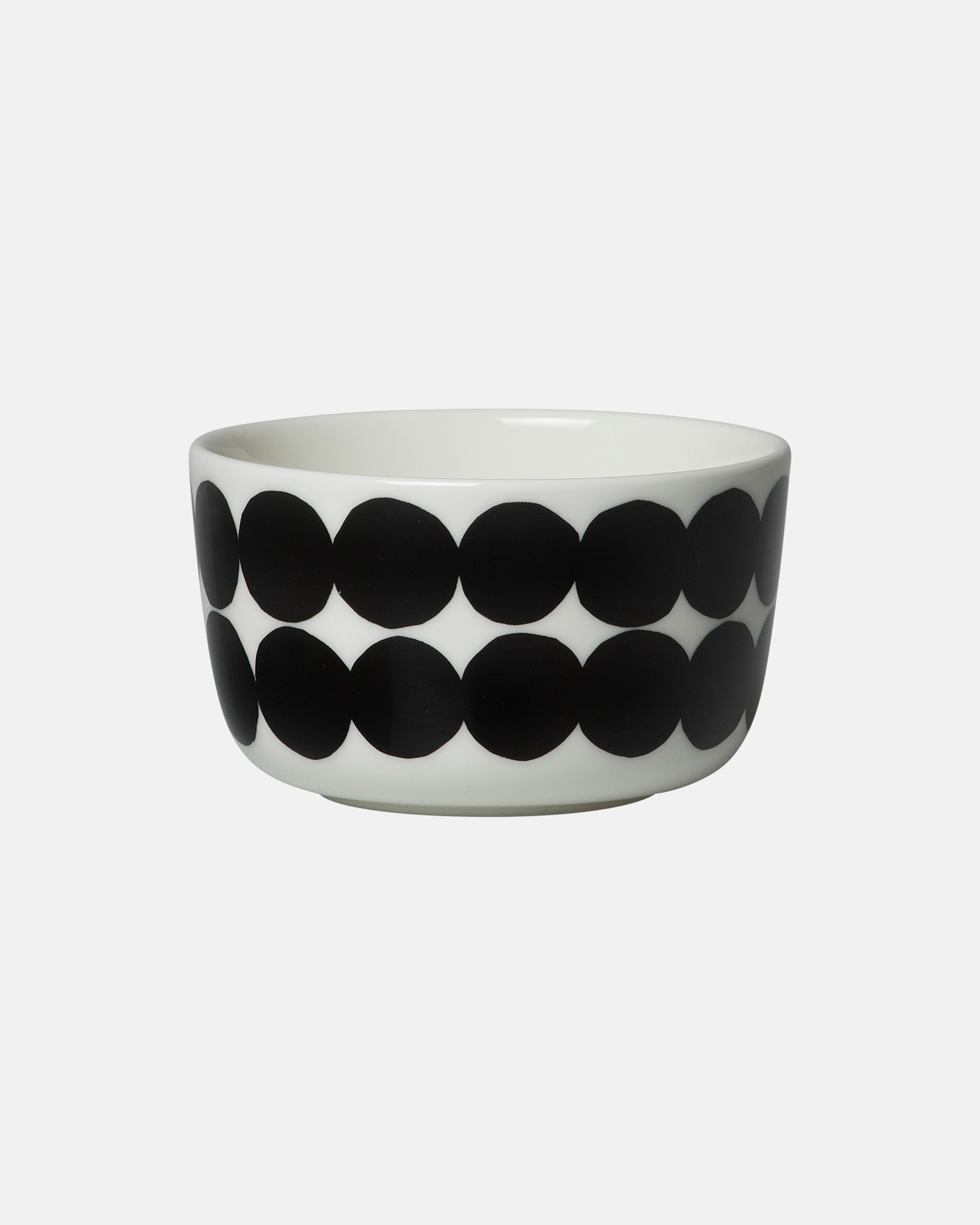 Oiva / Räsymatto, Bowl 2,5 dl, white,black,