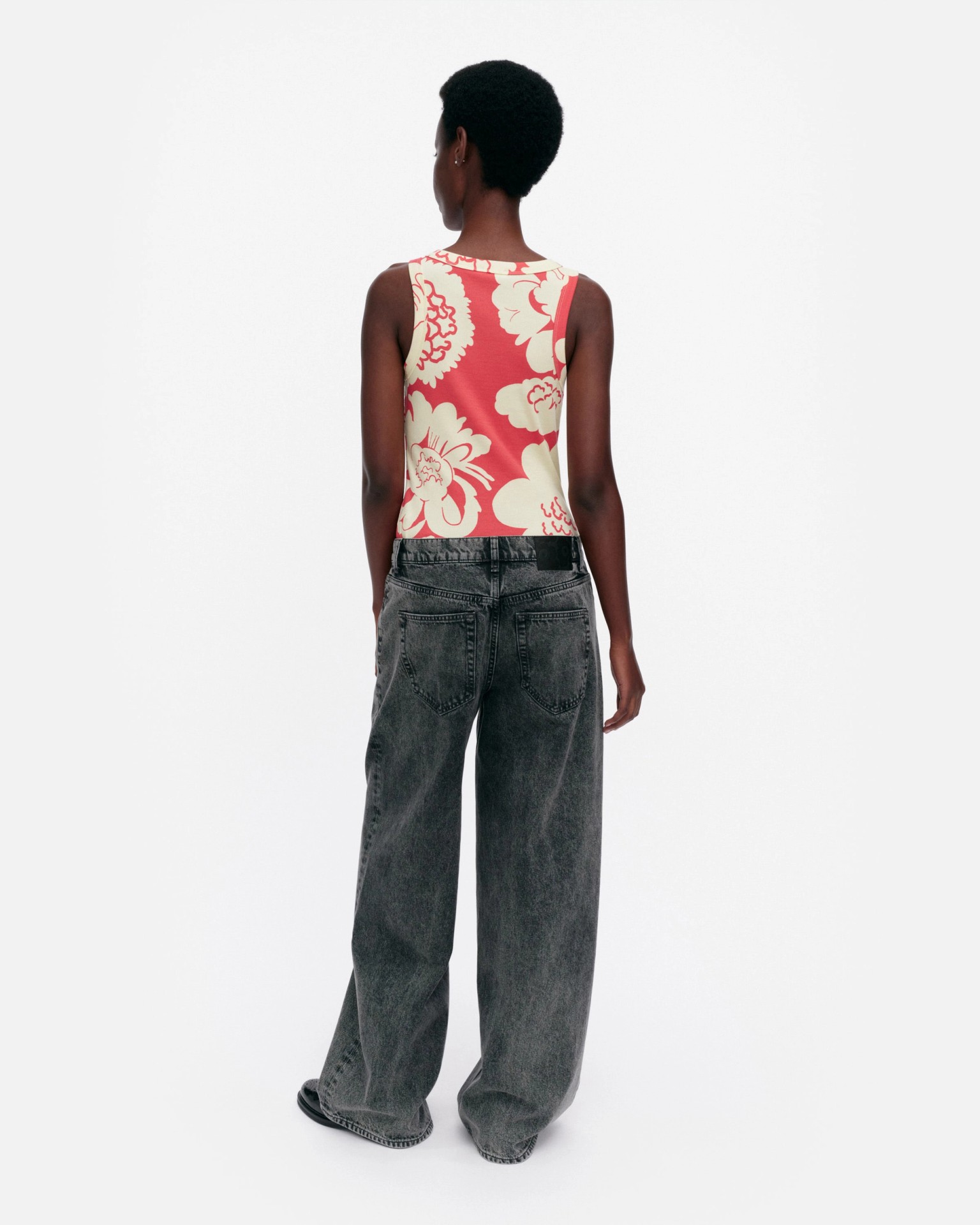 Punos Pioni, Top, light yellow, red,