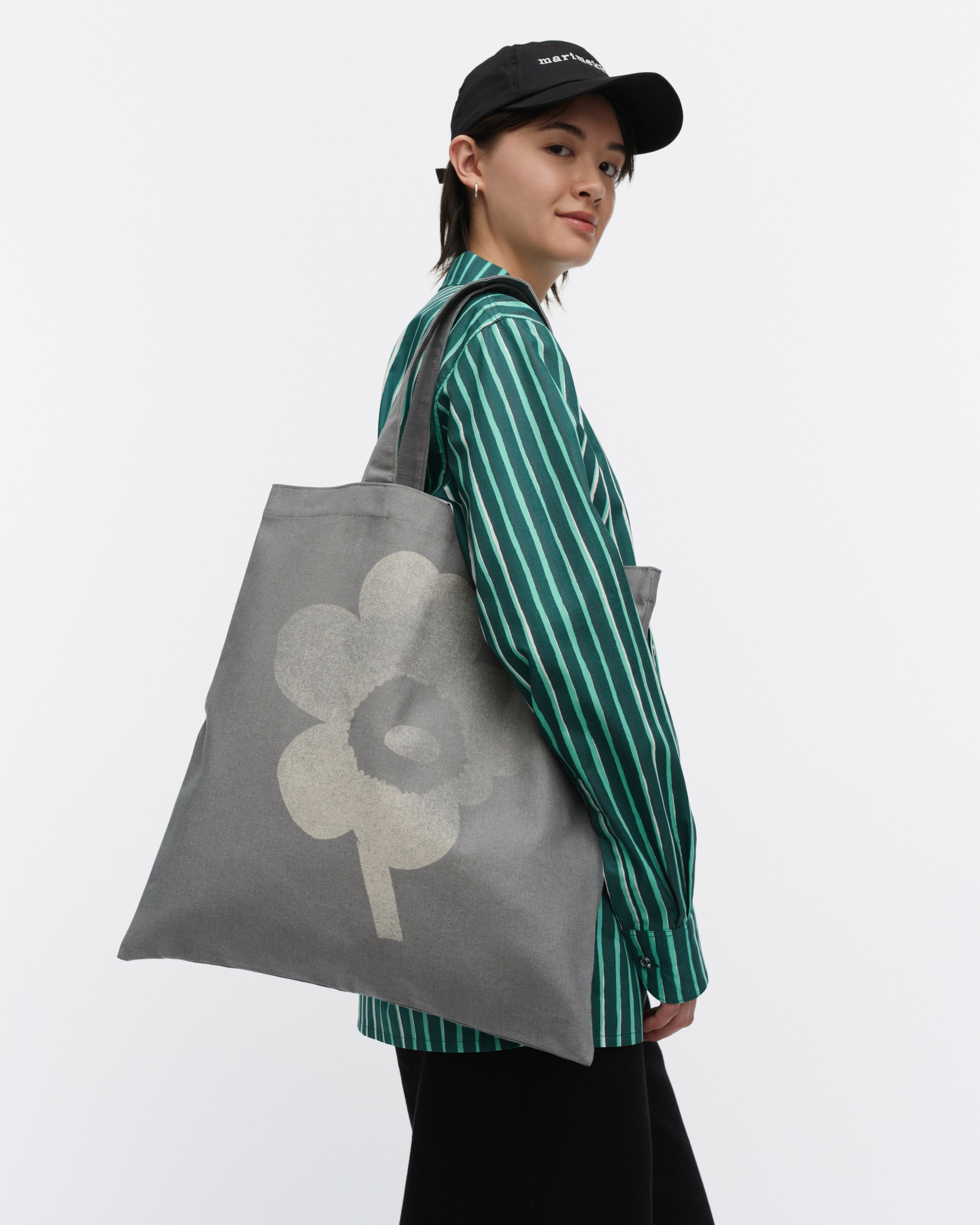 Vankka Unikko Placement, Tasche „Kioski“, Grau, Cremeweiß,