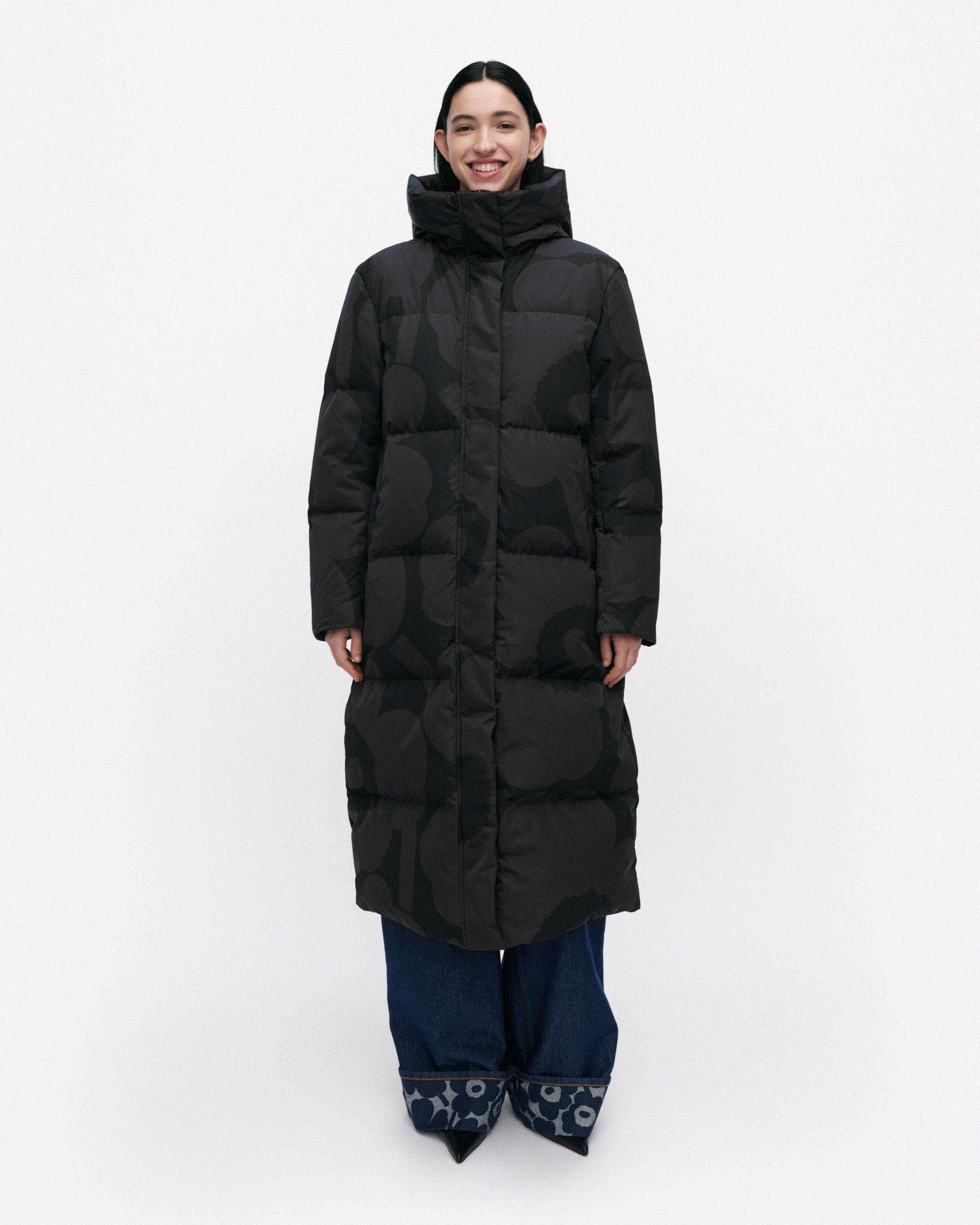 2024AW marimekko マリメッコMonumentti Solid Monumentti Solid Wool jacket black | Marimekko
